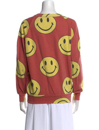 Aviator Nation Printed Scoop Neck Sweatshirt