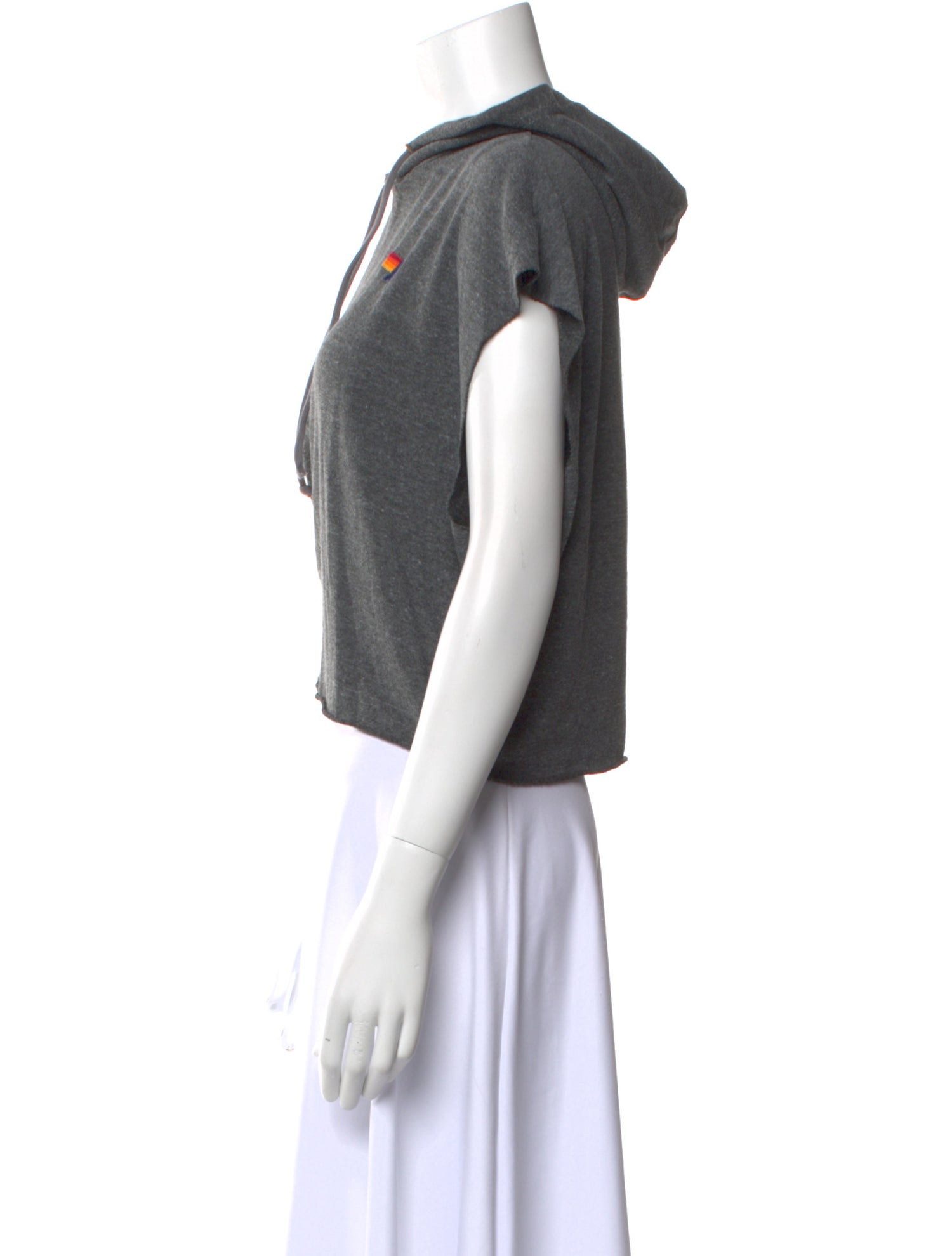 Aviator Nation Cowl Neck Short Sleeve Sweatshirt