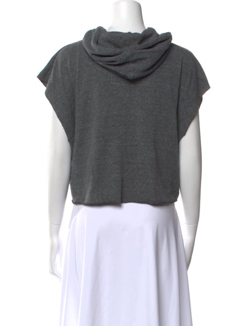 Aviator Nation Cowl Neck Short Sleeve Sweatshirt