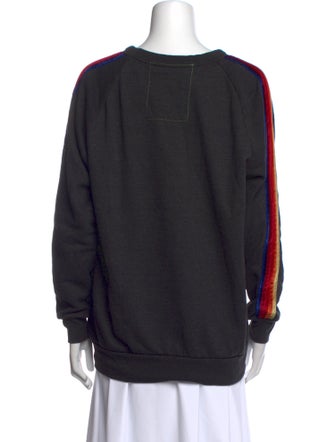 Aviator Nation Patterned Scoop Neck Sweatshirt