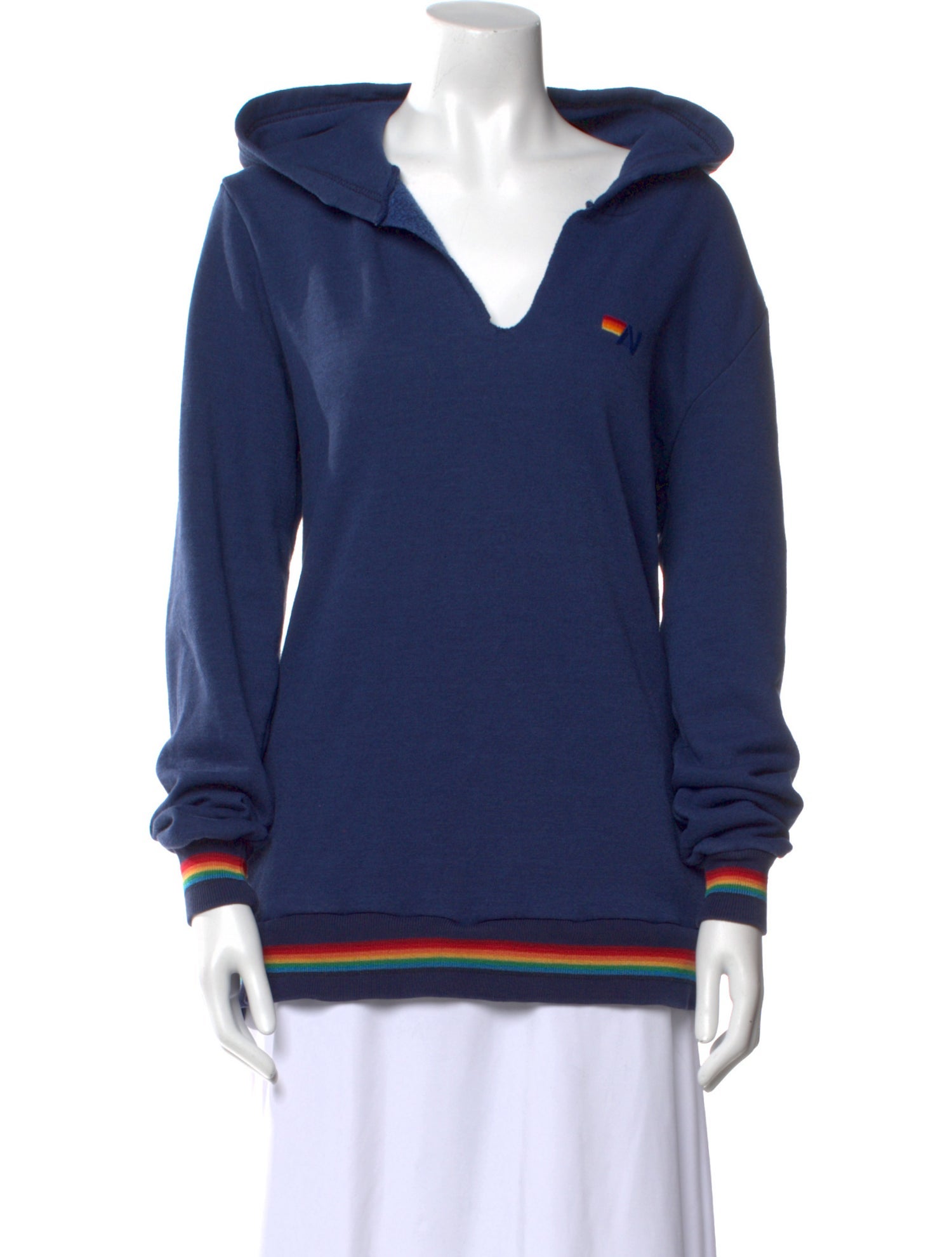 Aviator Nation V-Neck Long Sleeve Sweatshirt