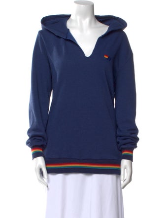 Aviator Nation V-Neck Long Sleeve Sweatshirt