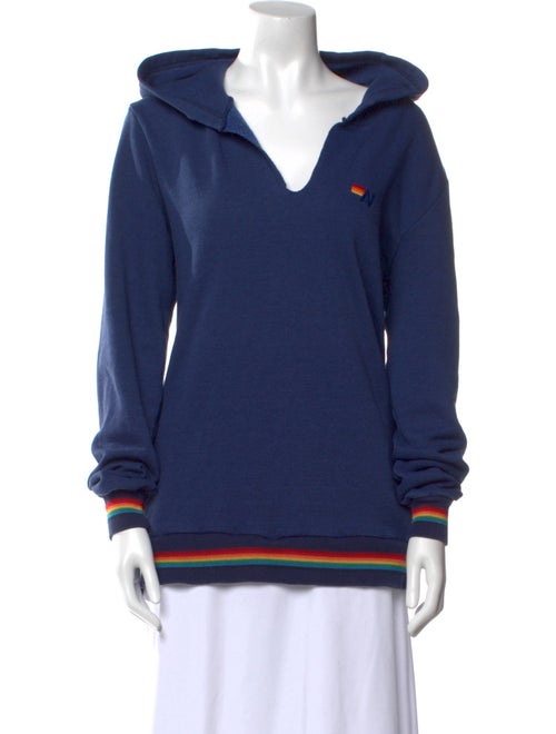 Aviator Nation V-Neck Long Sleeve Sweatshirt