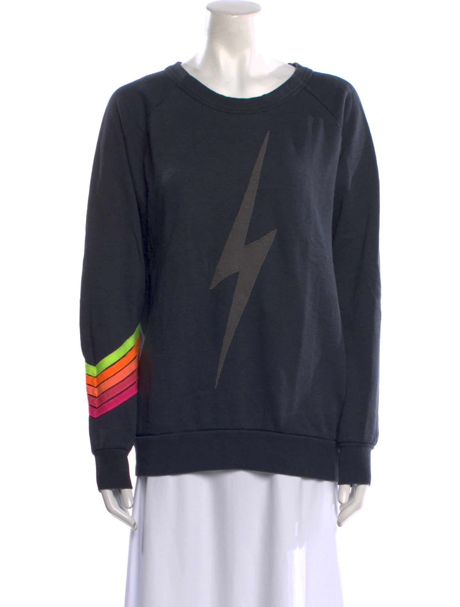 Aviator Nation Printed Scoop Neck Sweater