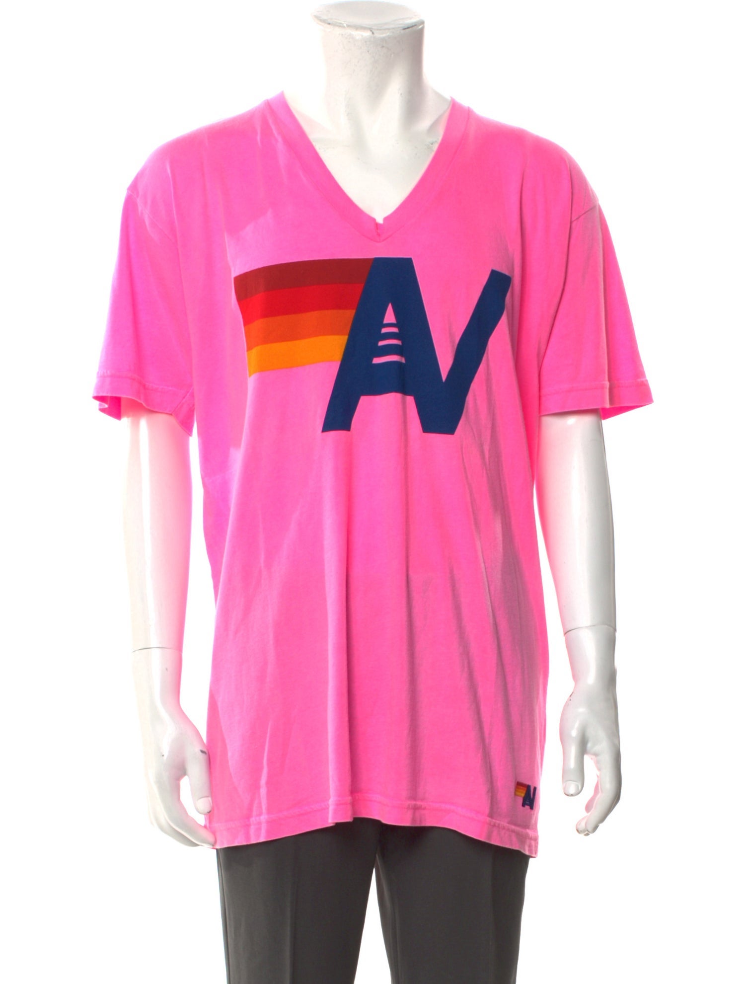 Aviator Nation Graphic Print V-Neck T-Shirt