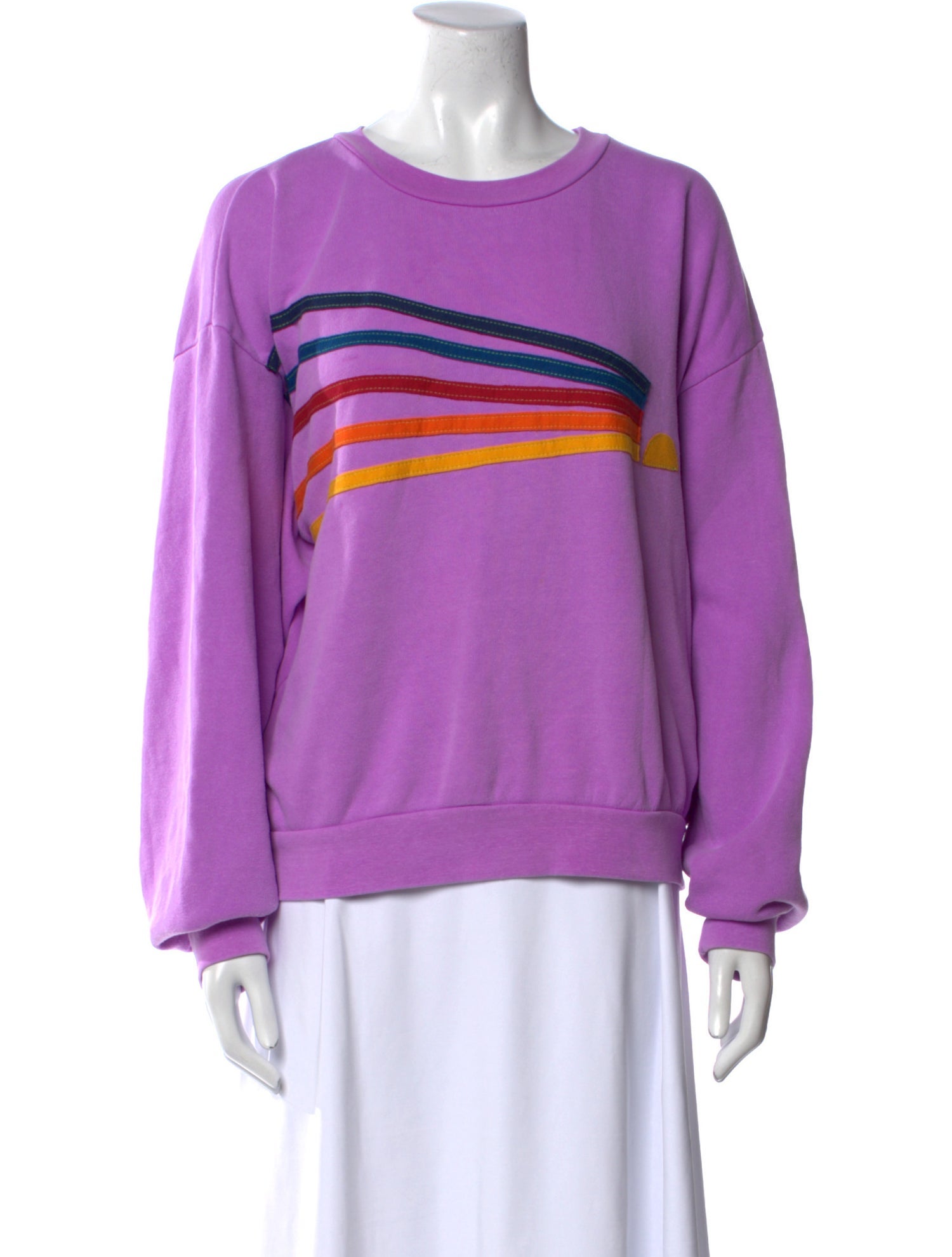 Aviator Nation Graphic Print Crew Neck Sweatshirt