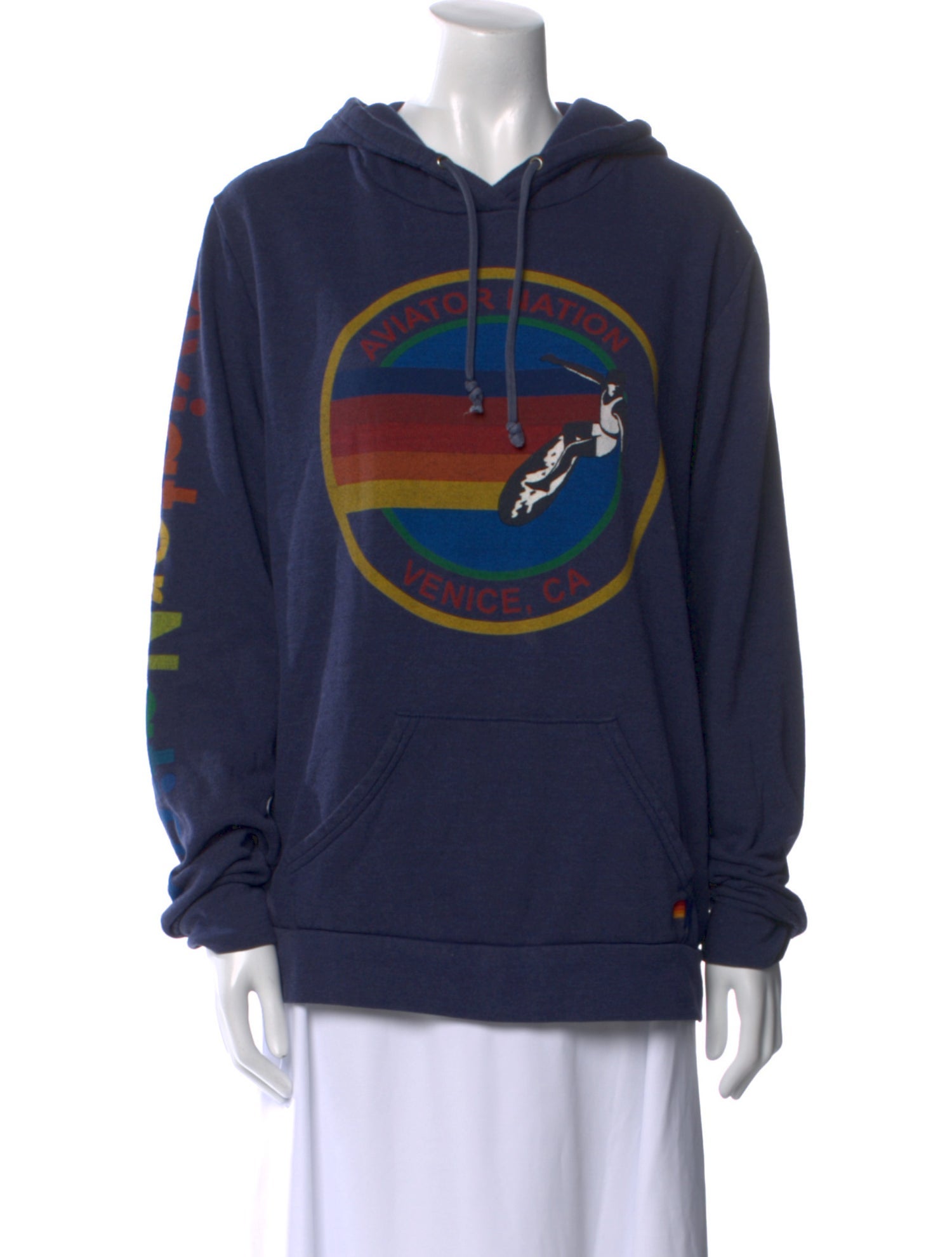 Aviator Nation Graphic Print Crew Neck Sweatshirt