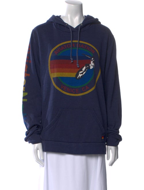 Aviator Nation Graphic Print Crew Neck Sweatshirt