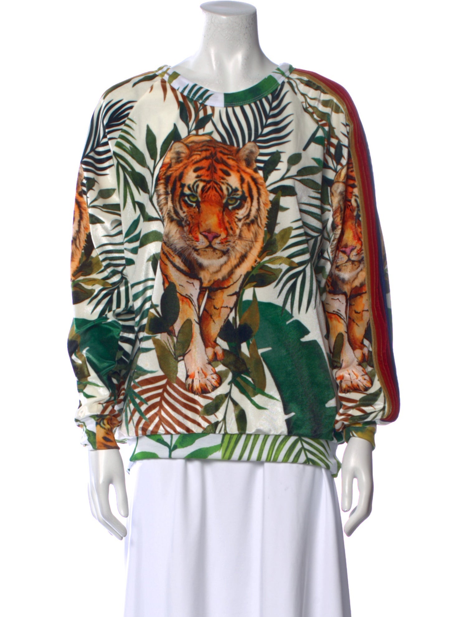 Aviator Nation Printed Scoop Neck Sweatshirt