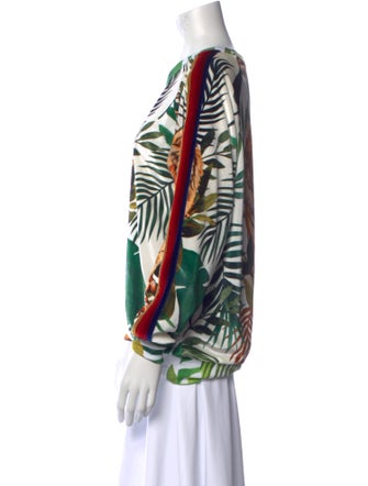 Aviator Nation Printed Scoop Neck Sweatshirt