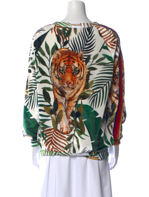 Aviator Nation Printed Scoop Neck Sweatshirt