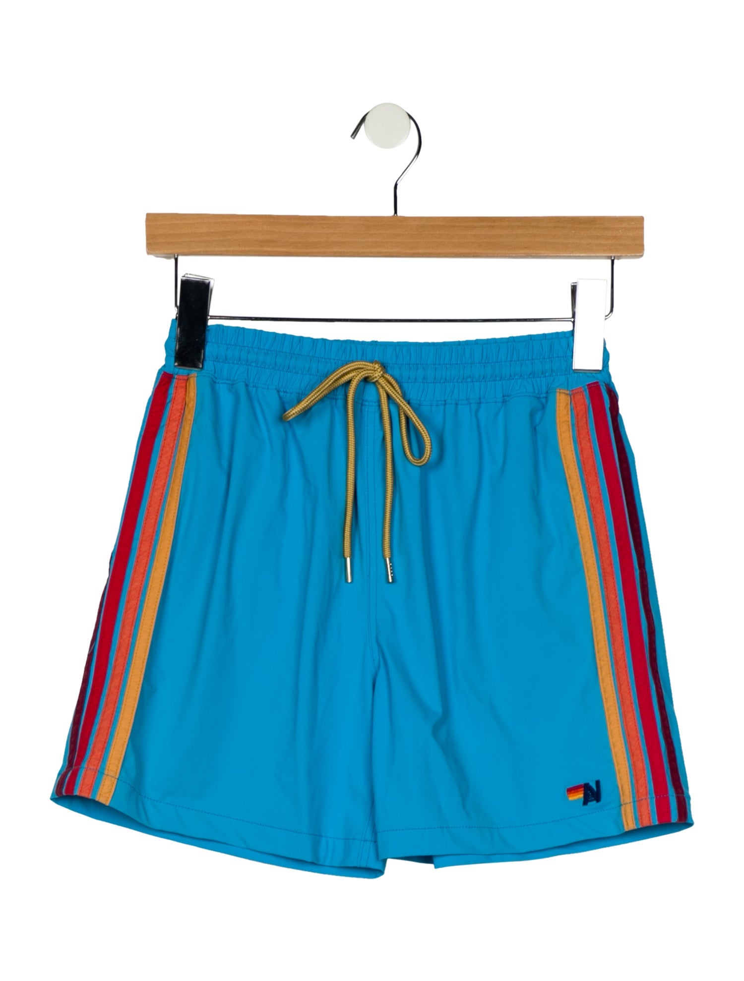 Aviator Nation kid boys' blue multicolored swim shorts