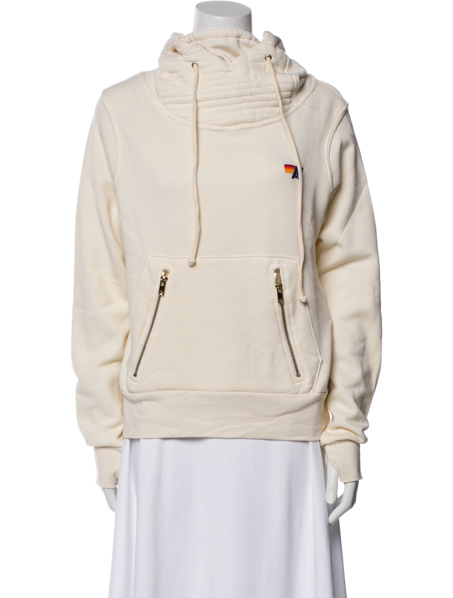 Aviator Nation Mock Neck Long Sleeve Sweatshirt