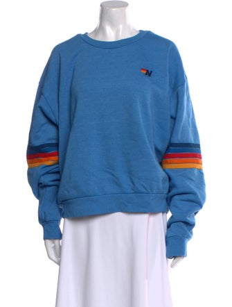 Aviator Nation Graphic Print Crew Neck Sweatshirt