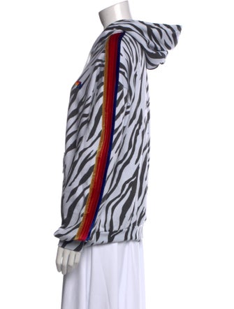 Aviator Nation Animal Print Crew Neck Sweatshirt