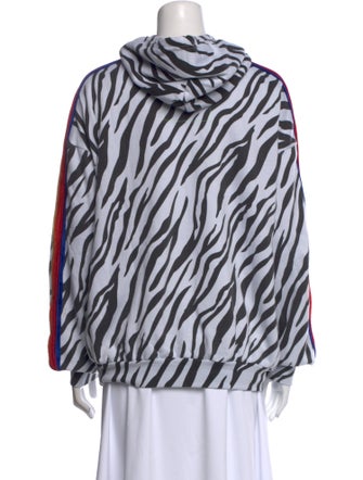 Aviator Nation Animal Print Crew Neck Sweatshirt