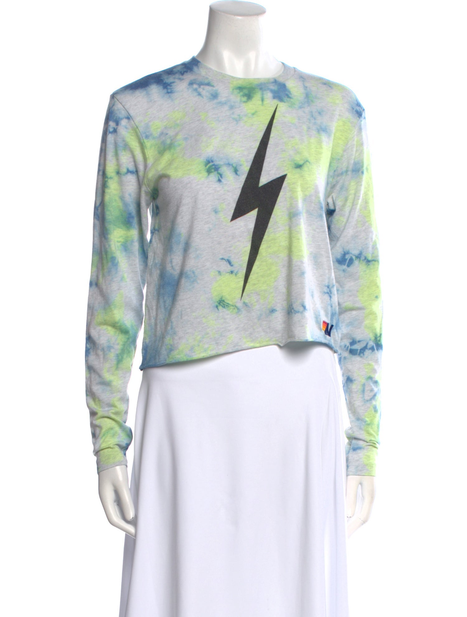 Aviator Nation Printed Crew Neck Sweatshirt