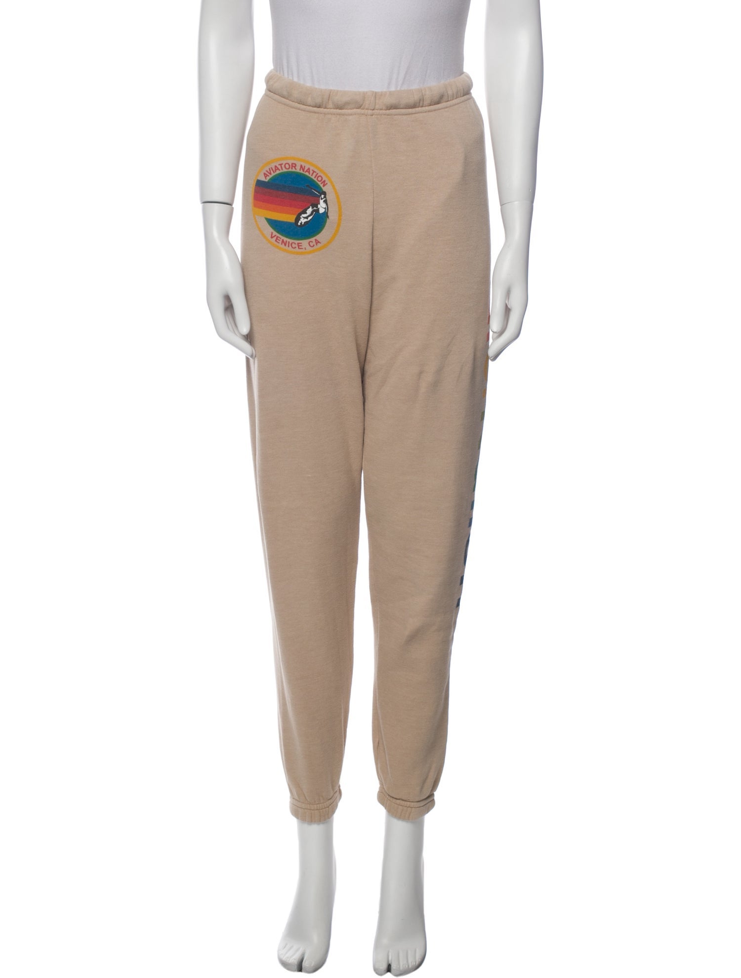 Aviator Nation Graphic Print Skinny Leg Pants