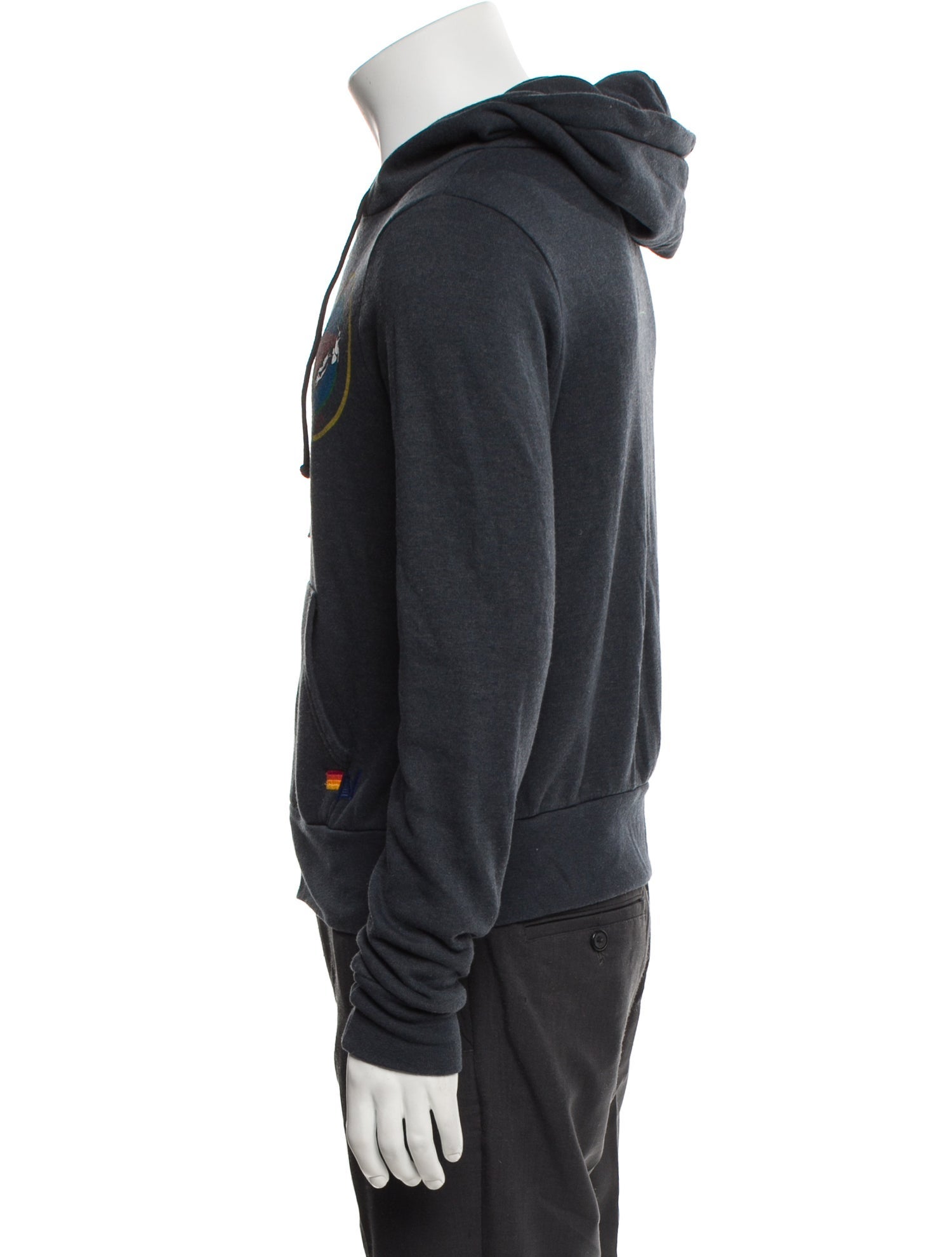 Aviator Nation Graphic Print V-Neck Hoodie