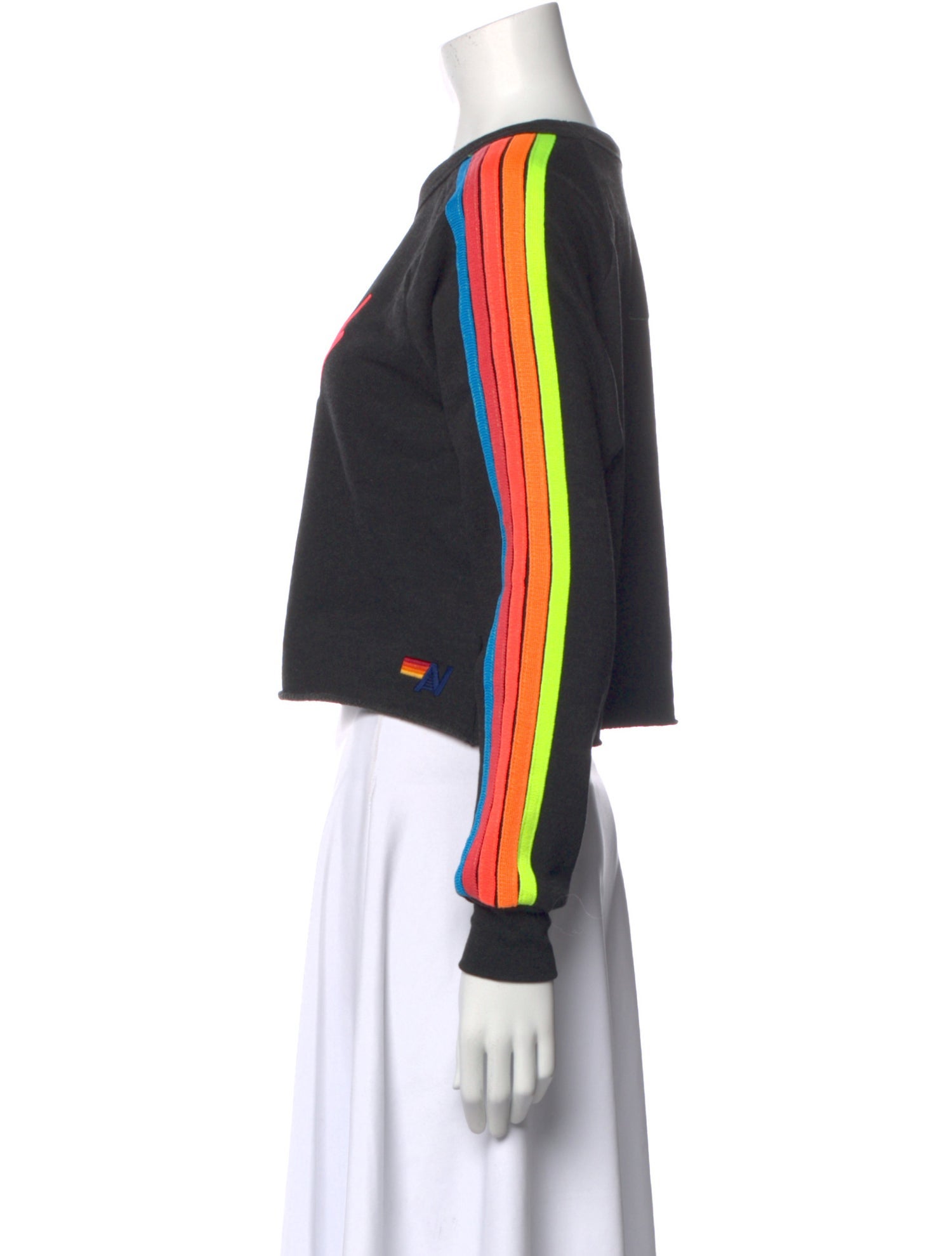 Aviator Nation Graphic Print Scoop Neck Sweatshirt