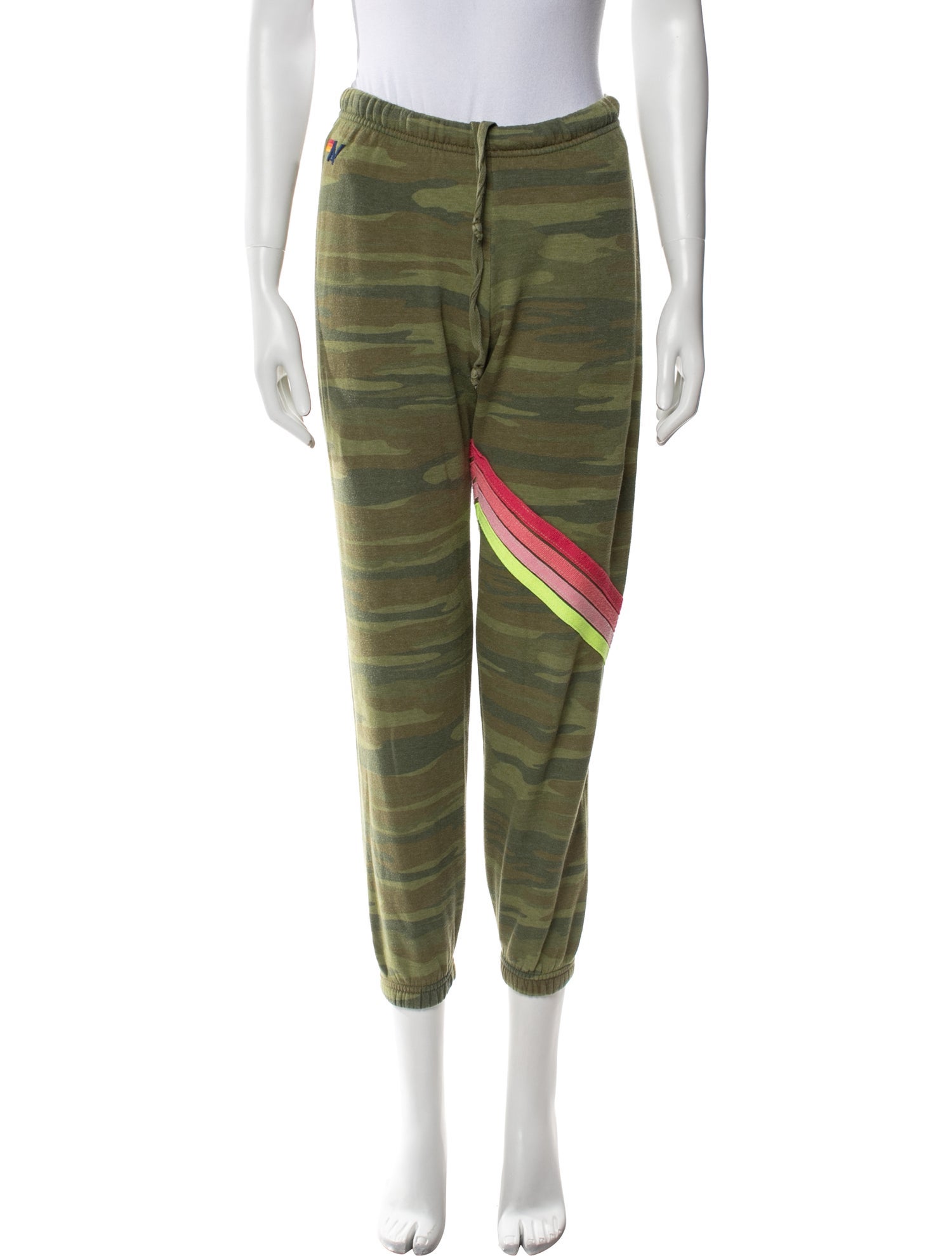 Aviator Nation Printed Embroidered Accent Sweatpants