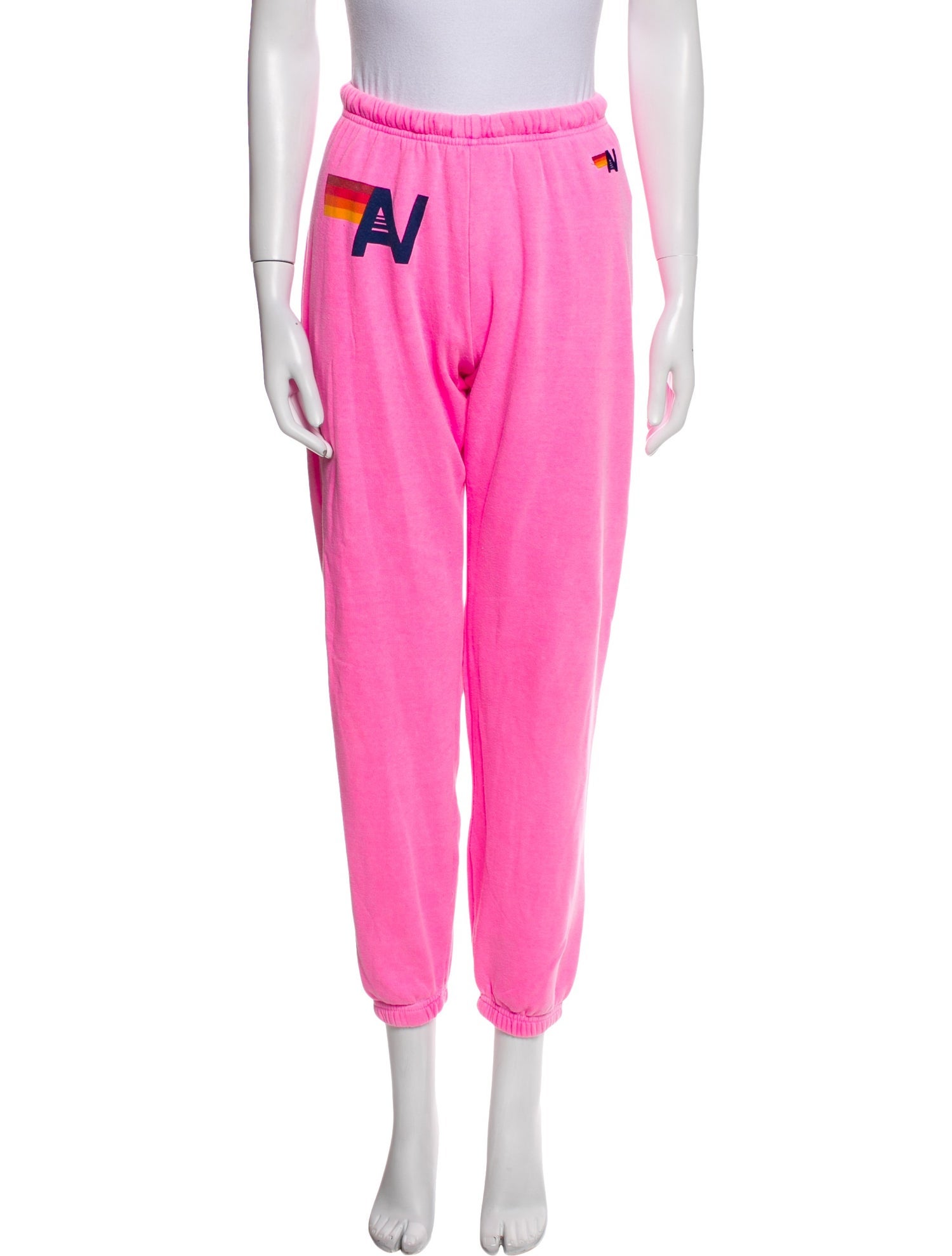 Aviator Nation Graphic Print Embroidered Accent Sweatpants