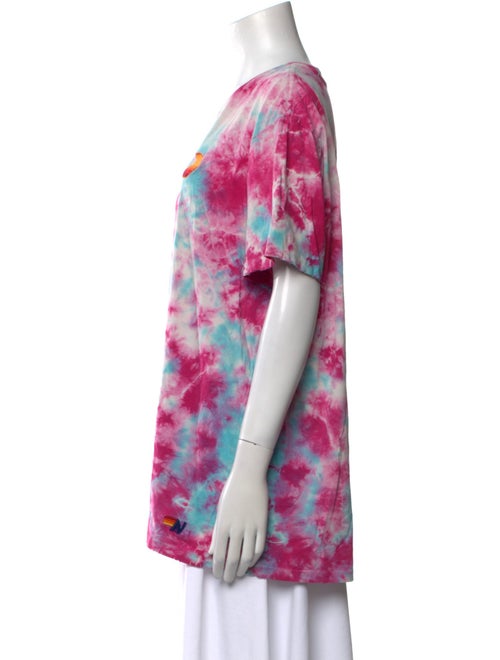 Aviator Nation Tie-Dye Print Scoop Neck T-Shirt