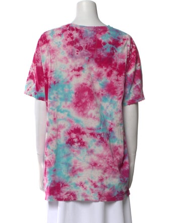 Aviator Nation Tie-Dye Print Scoop Neck T-Shirt