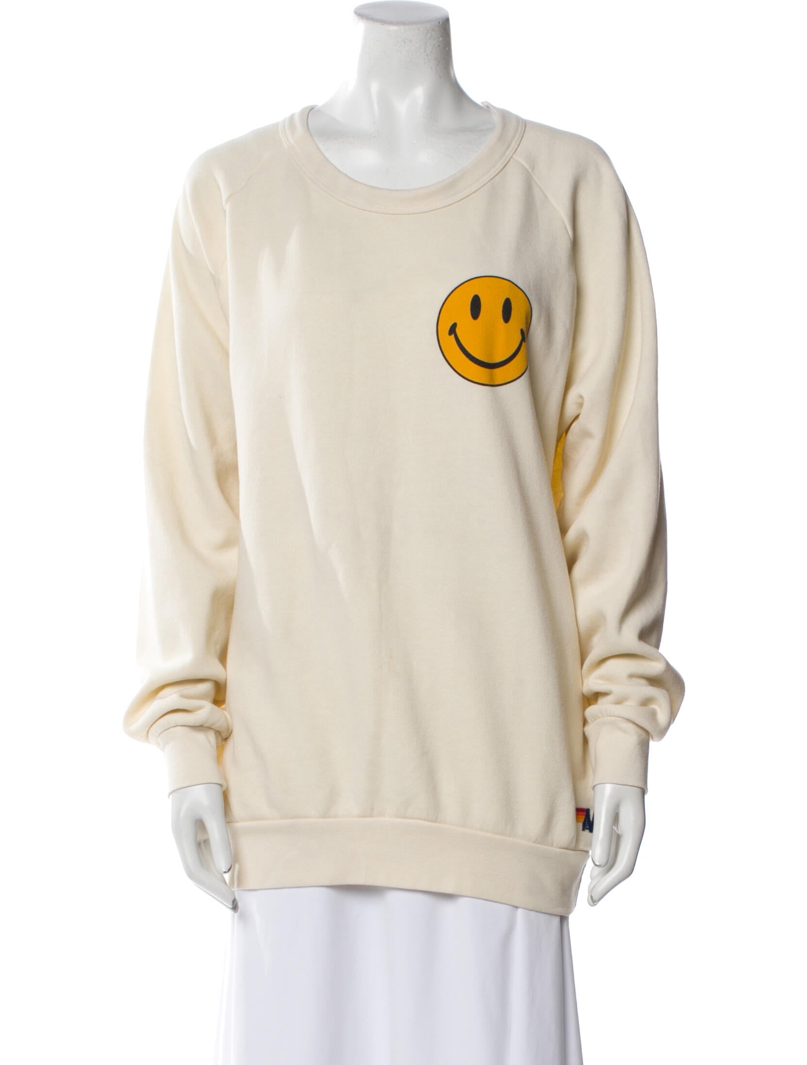 Aviator Nation Graphic Print Scoop Neck Sweatshirt