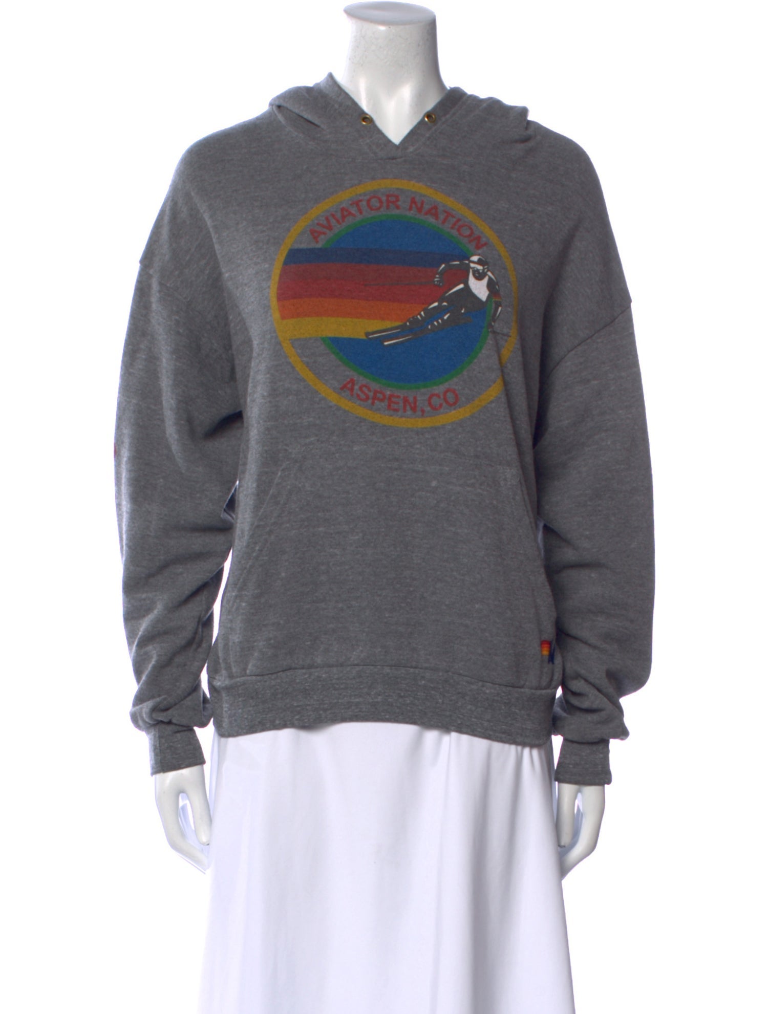 Aviator Nation Graphic Print Crew Neck Sweatshirt