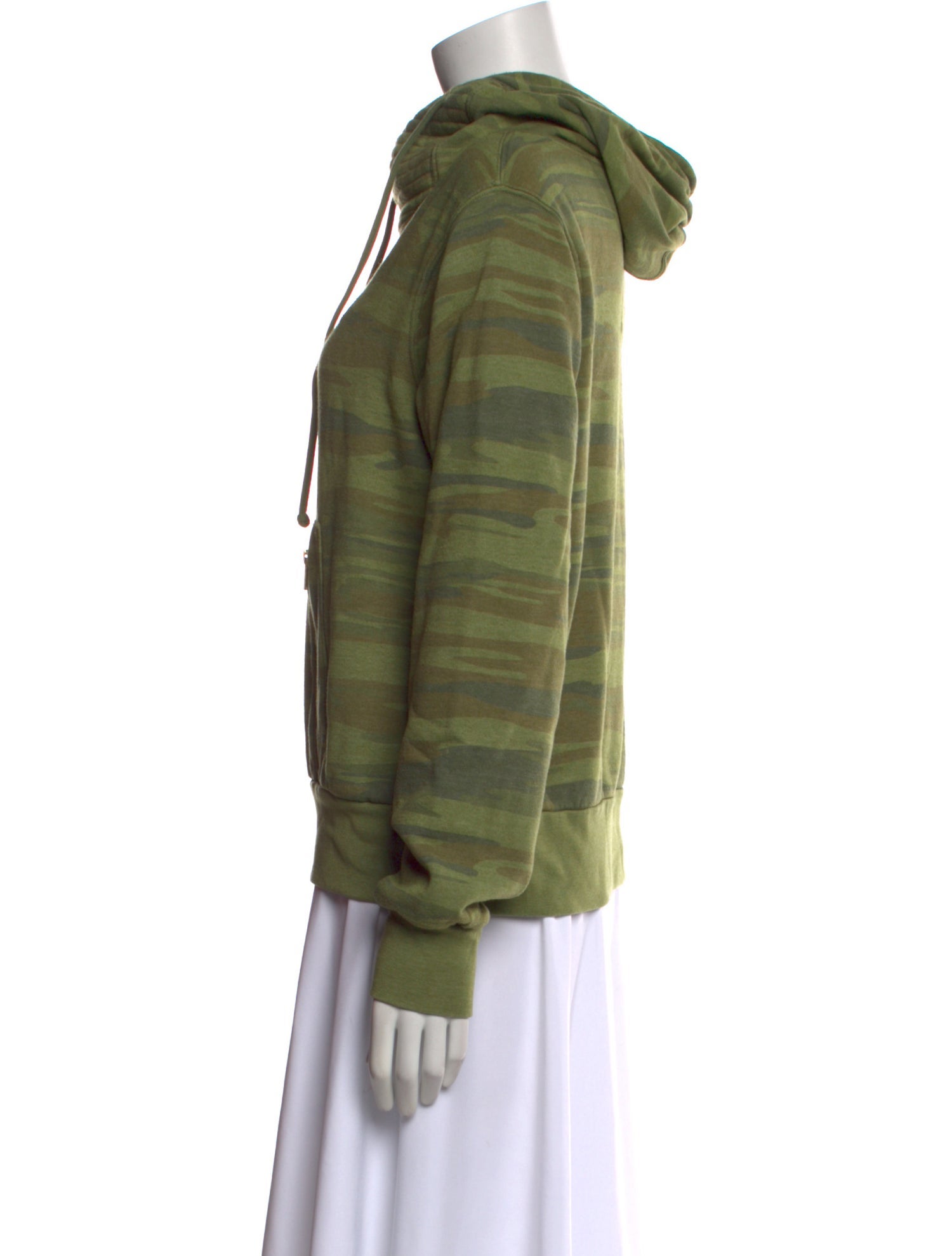 Aviator Nation Camouflage Print Mock Neck Sweatshirt