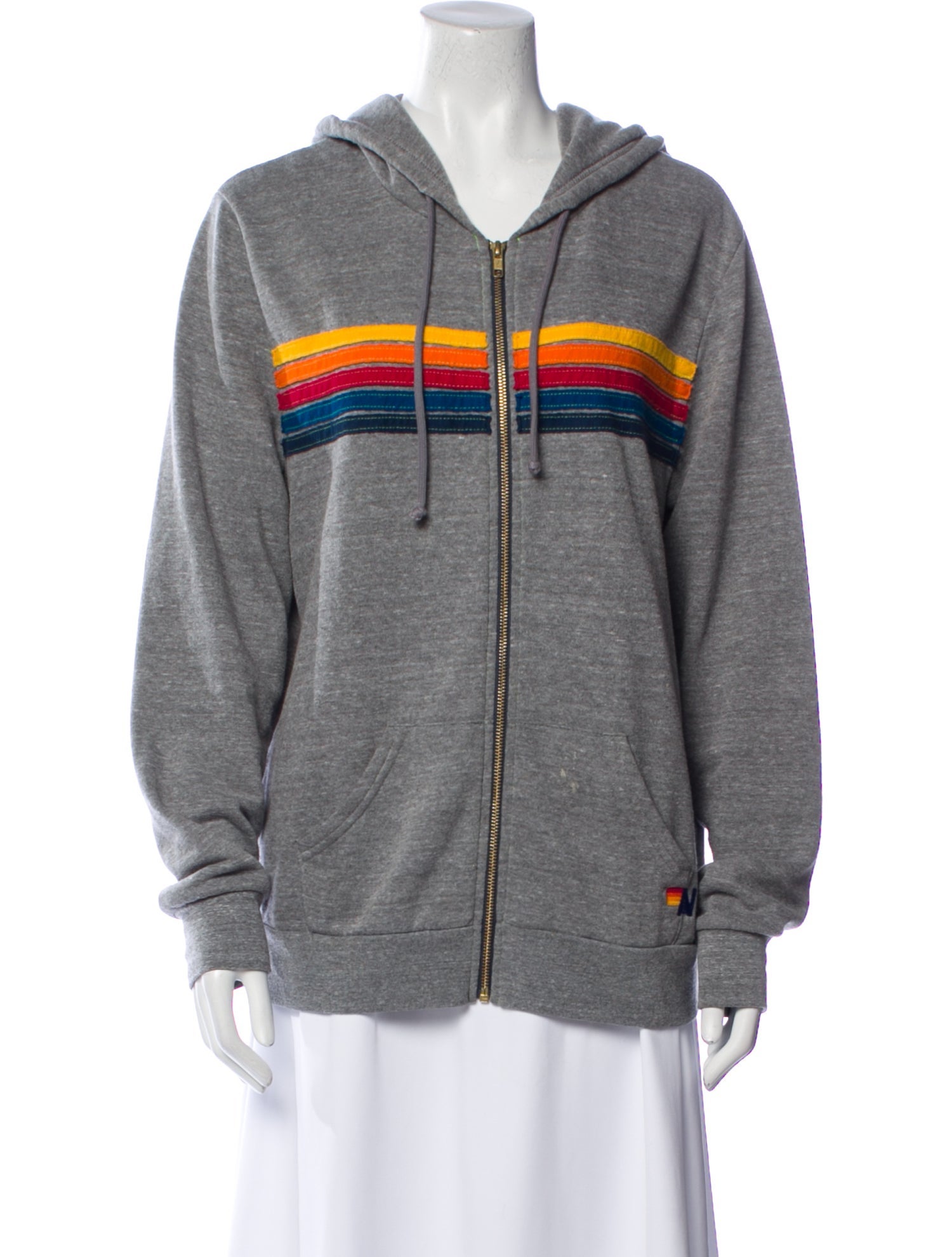 Aviator Nation Striped Bomber Jacket