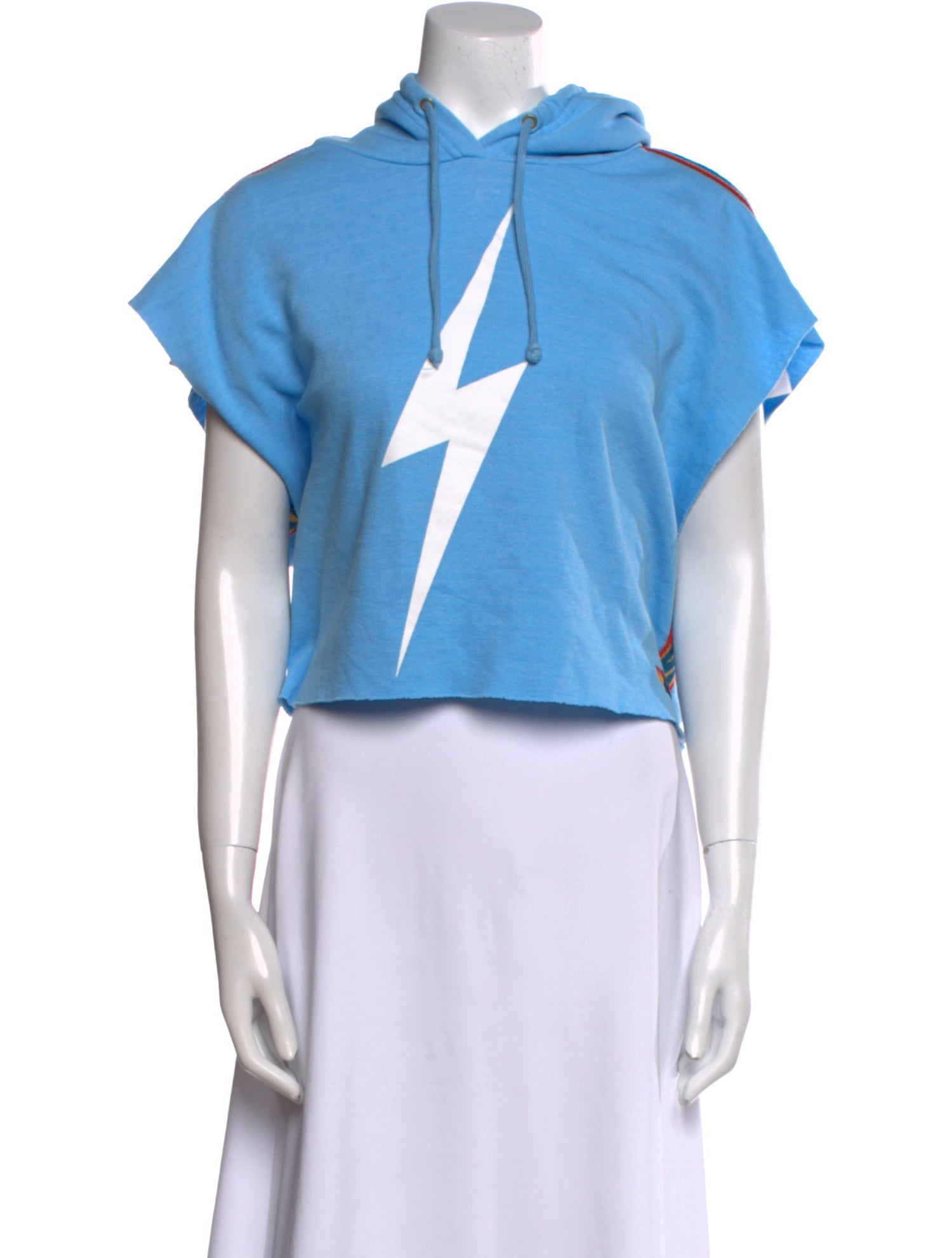 Aviator Nation V-Neck Short Sleeve Sweatshirt