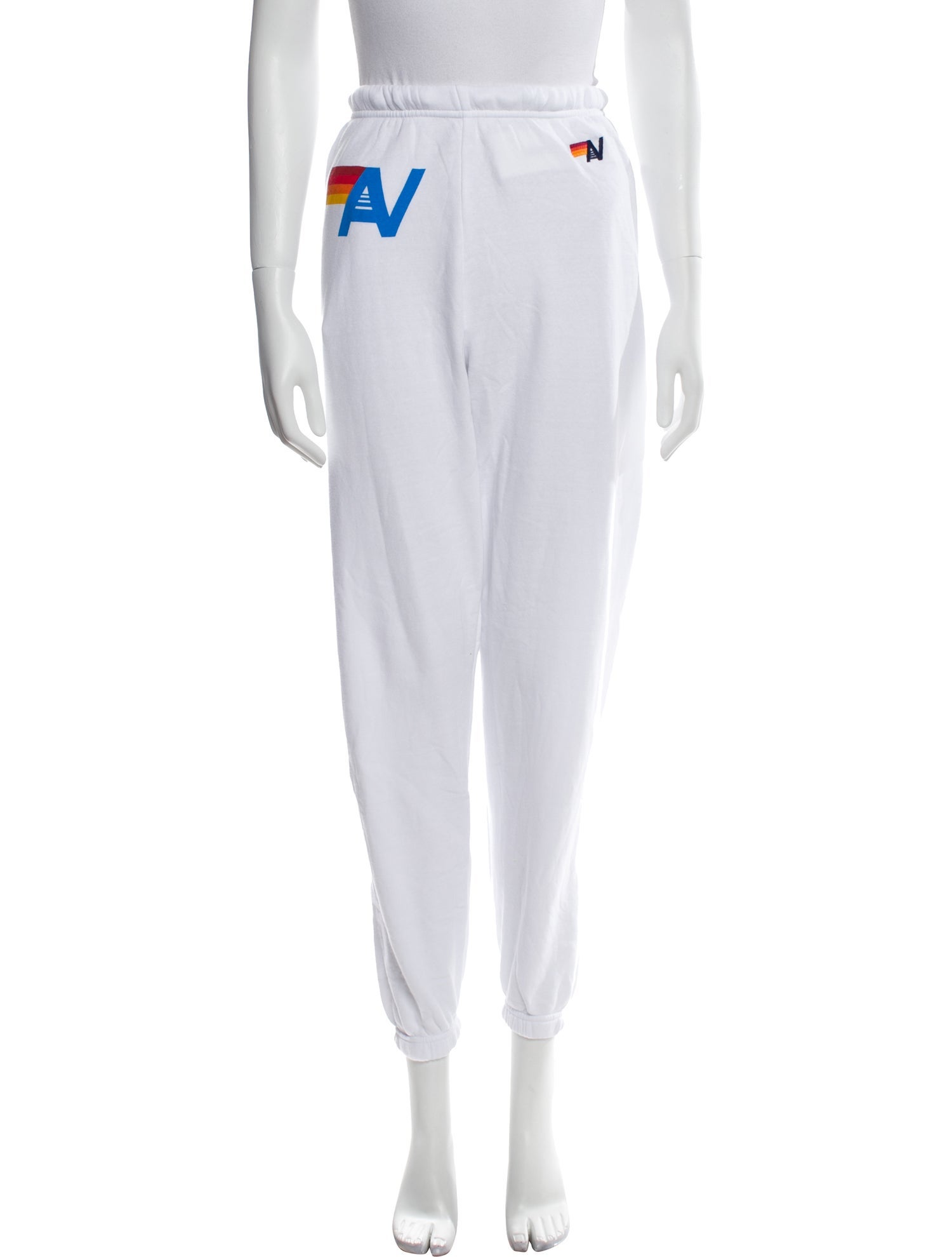 Aviator Nation Graphic Print Embroidered Accent Sweatpants