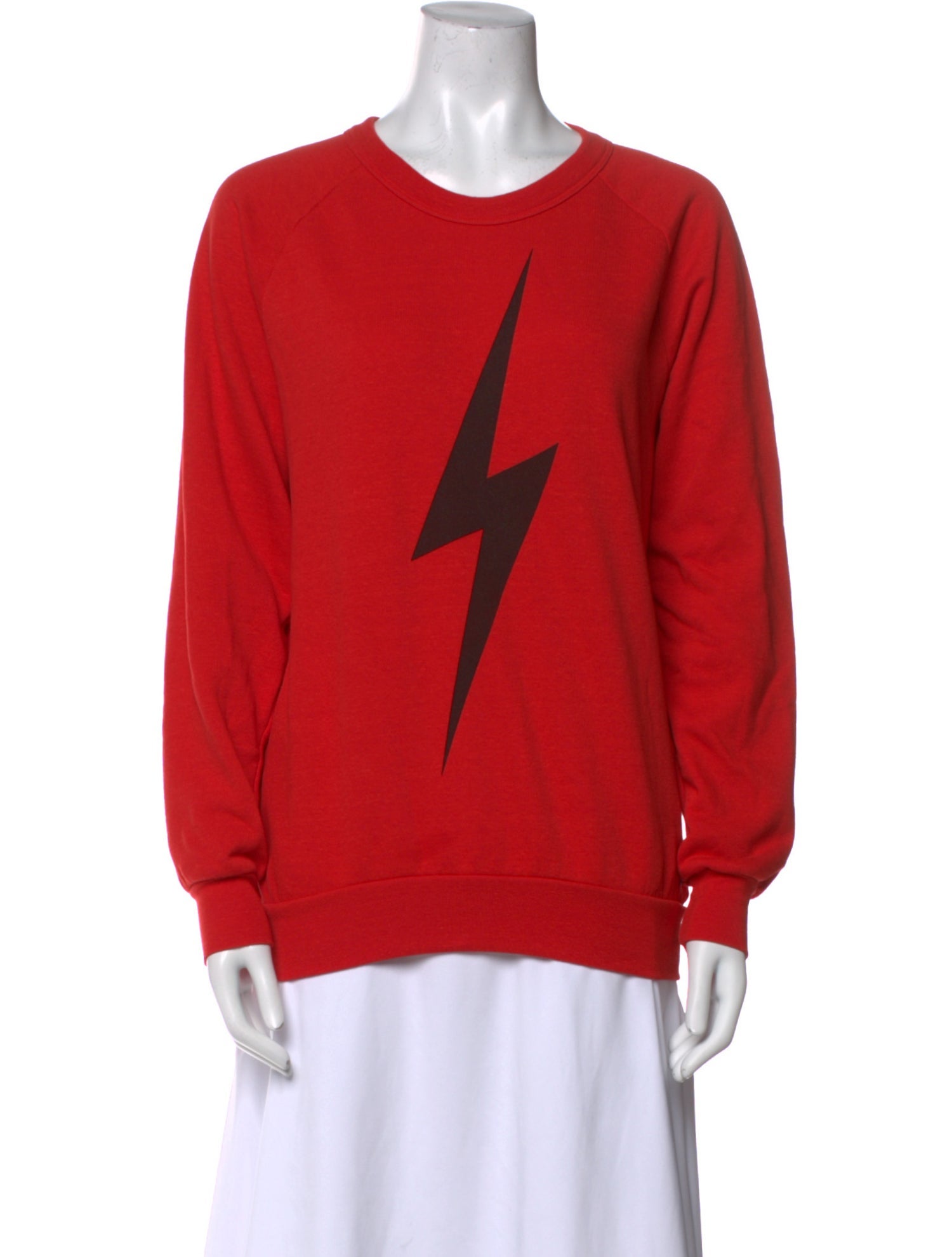 Aviator Nation Graphic Print Scoop Neck Sweater