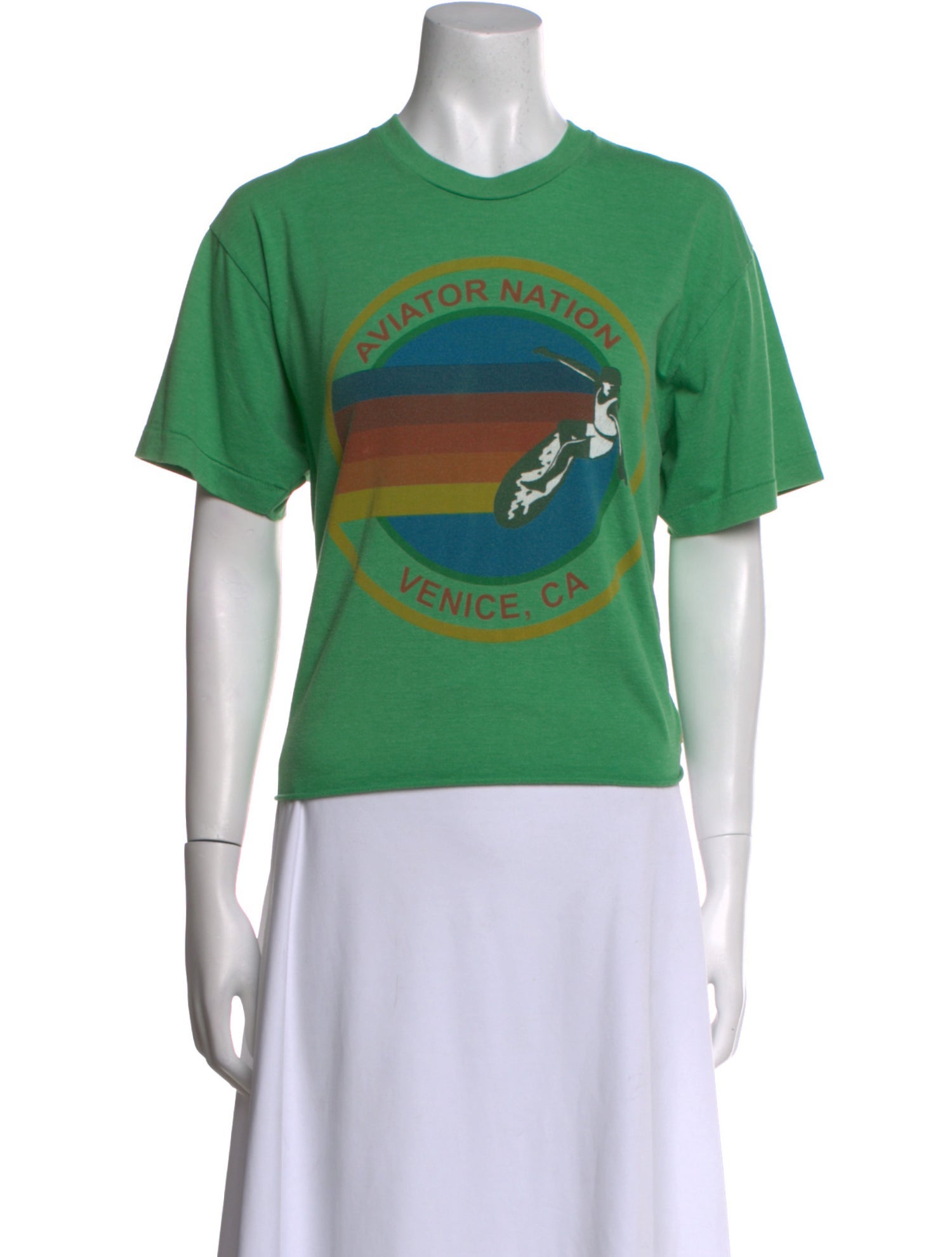 Aviator Nation Graphic Print Crew Neck T-Shirt