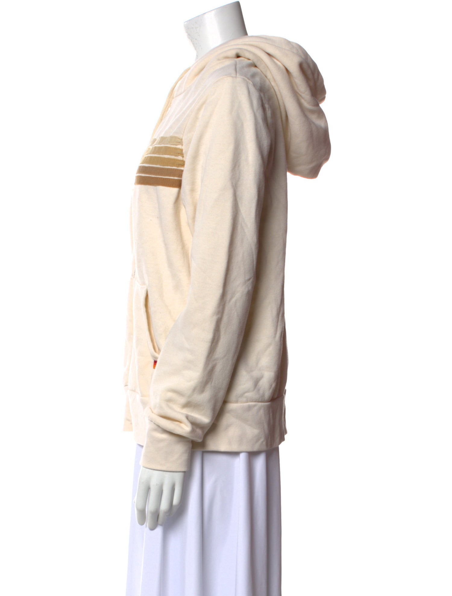 Aviator Nation Striped Mock Neck Sweatshirt