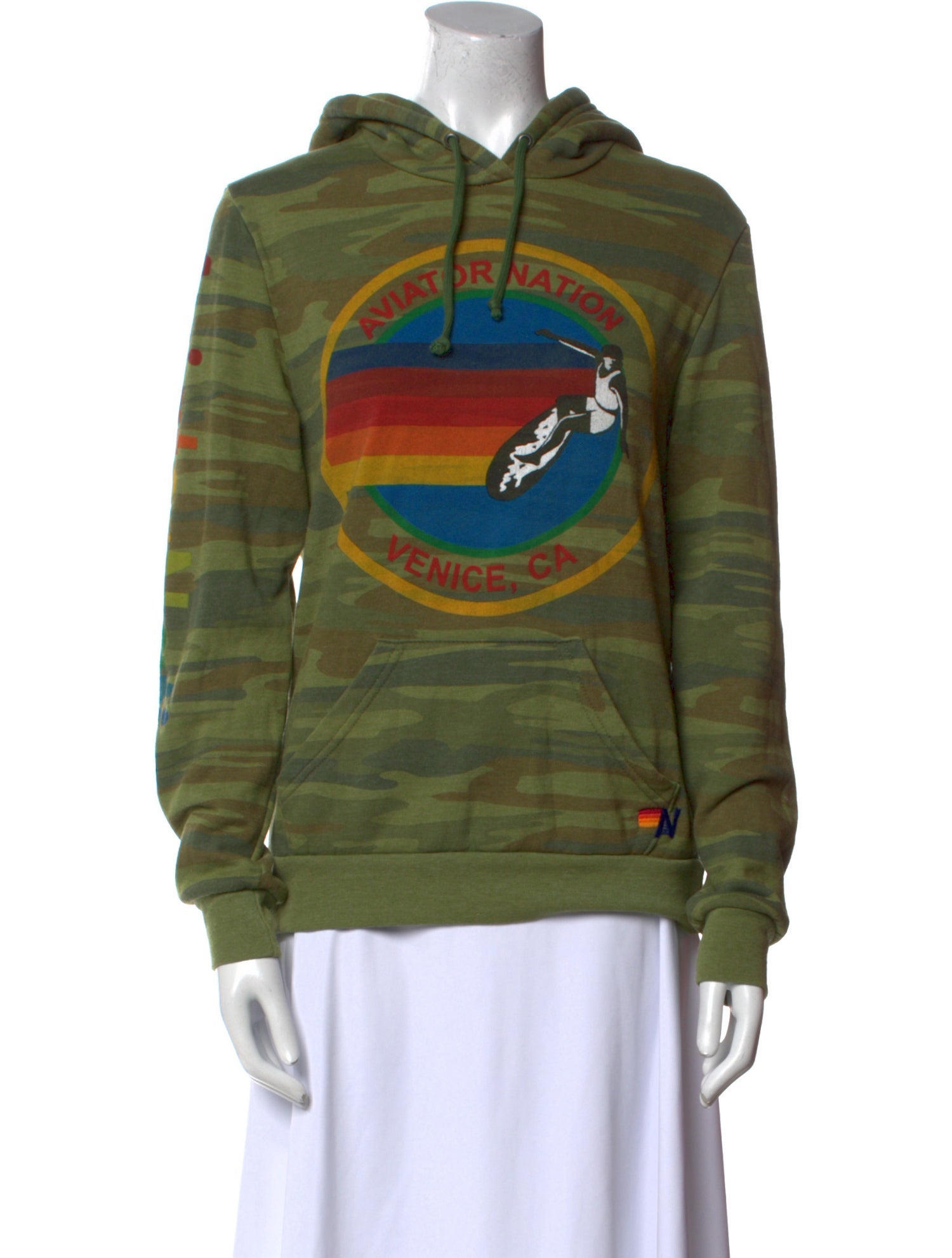 Aviator Nation Graphic Print Crew Neck Sweatshirt