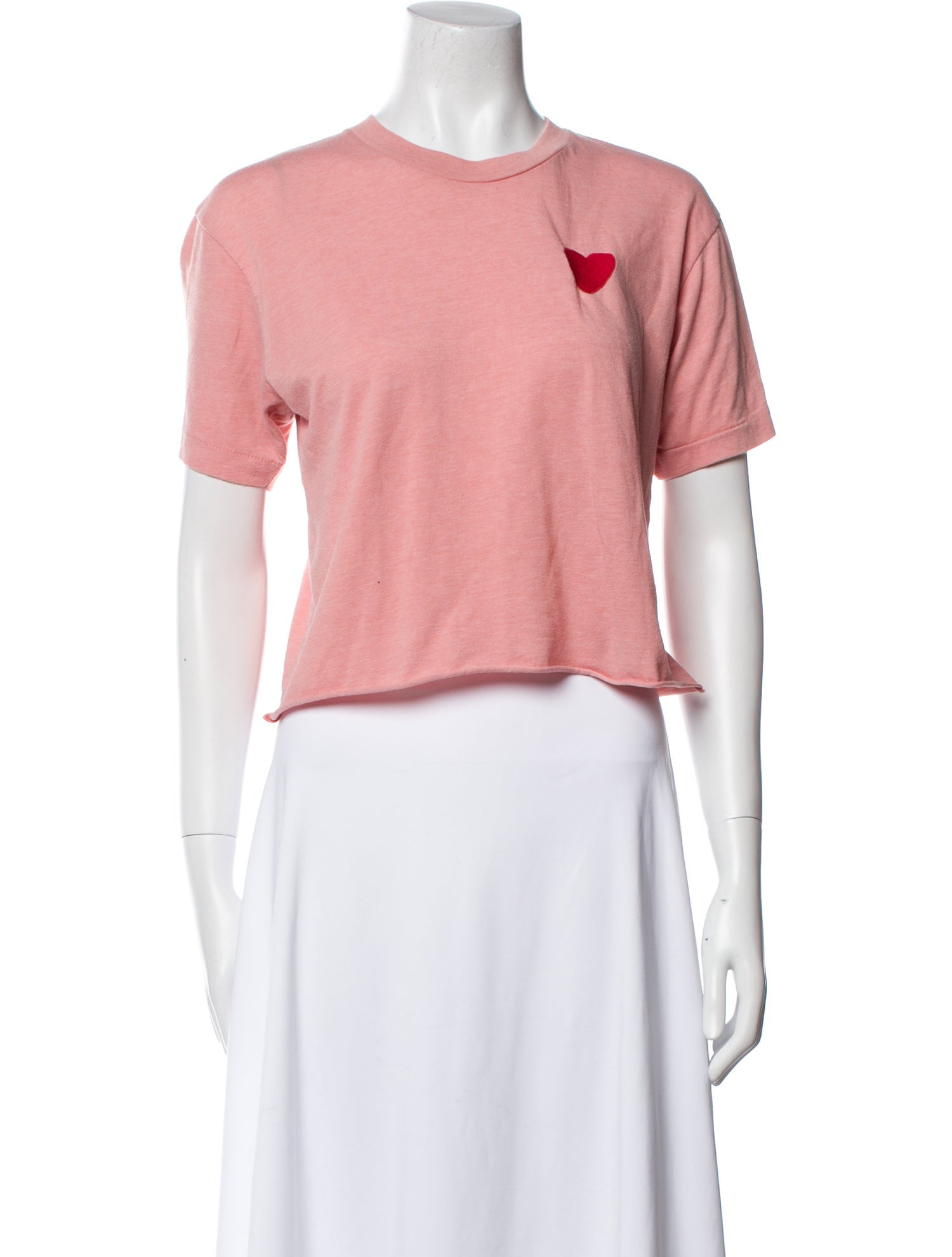 Aviator Nation Crew Neck Short Sleeve Crop Top