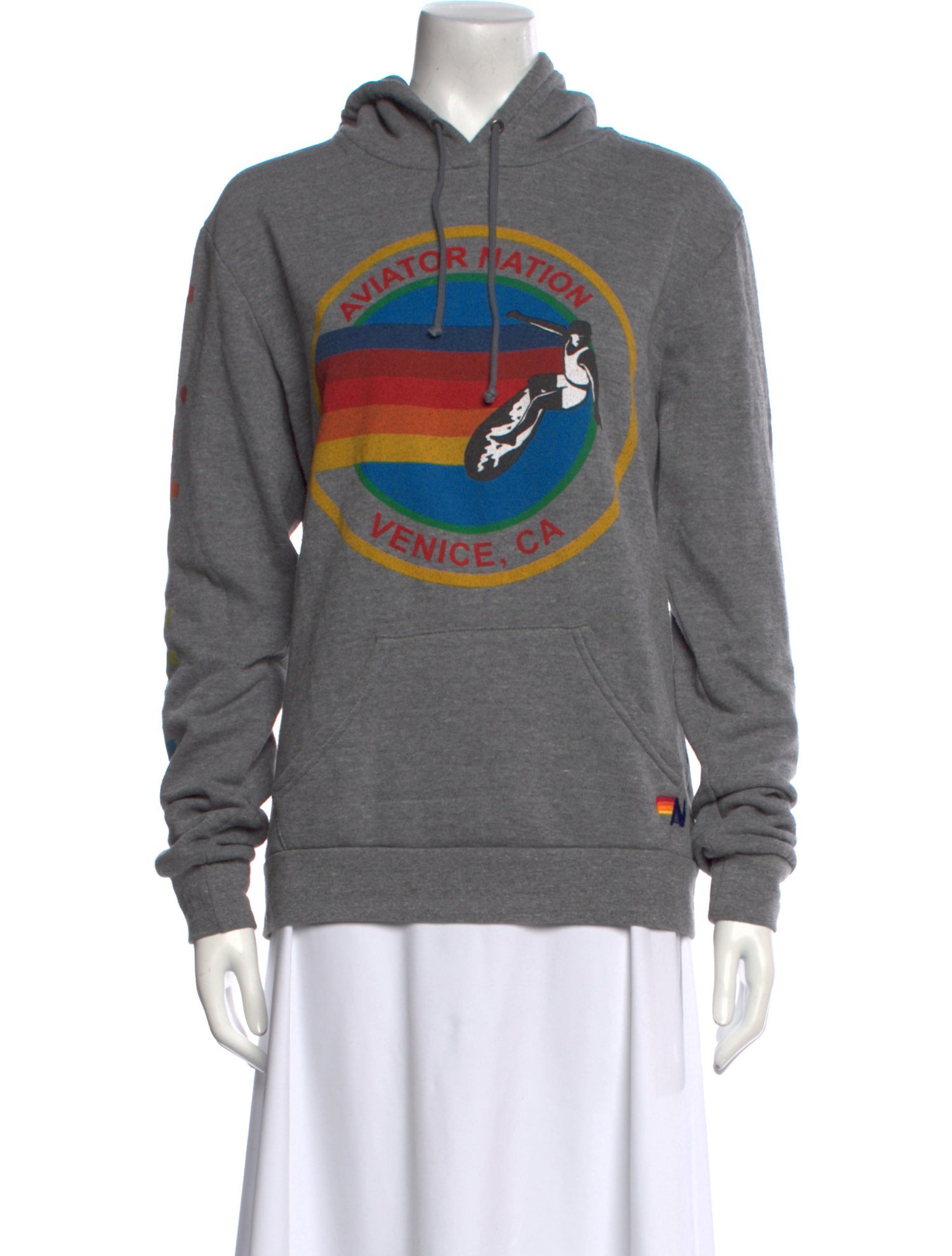 Aviator Nation Graphic Print Crew Neck Sweatshirt