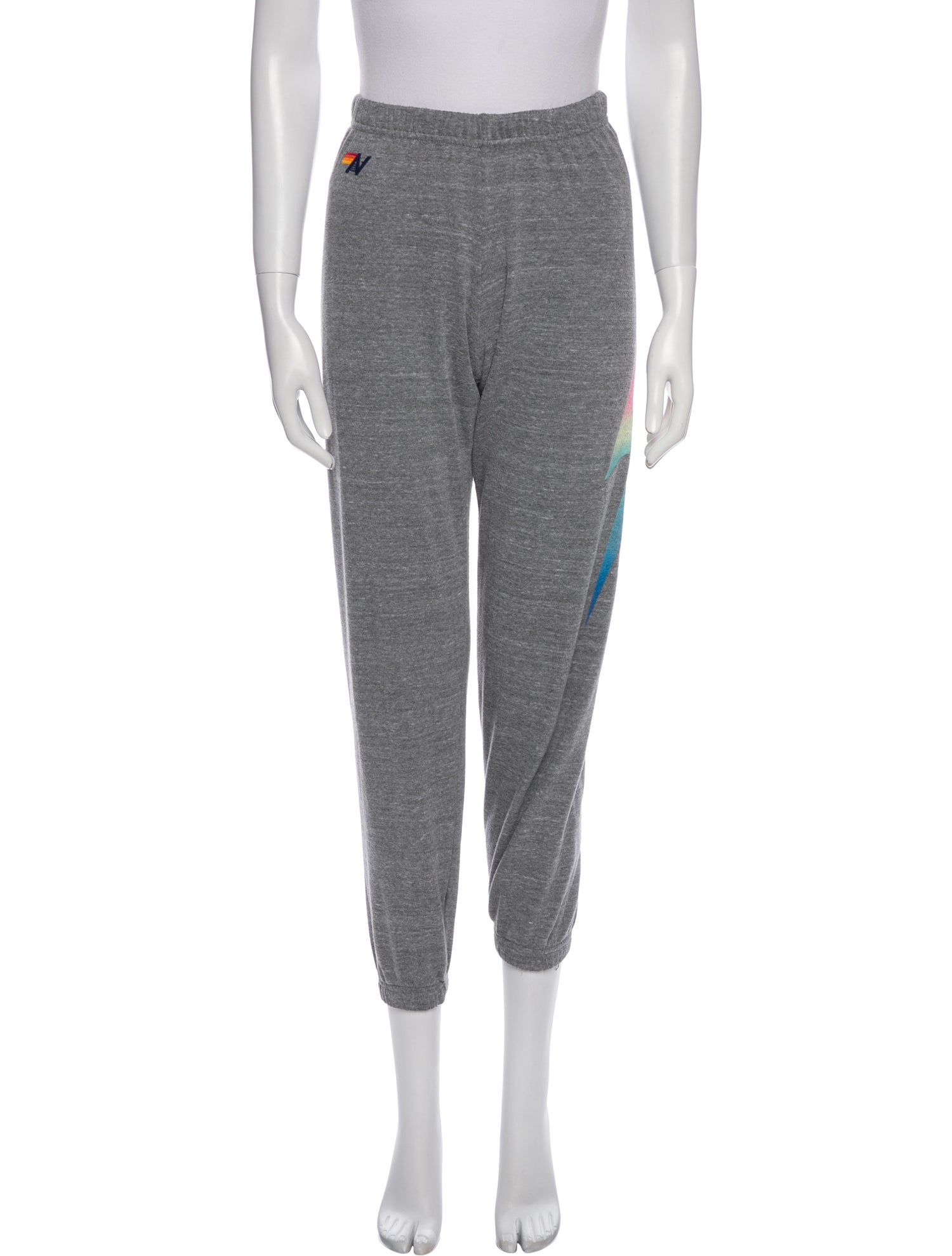 Aviator Nation Striped Embroidered Accent Sweatpants