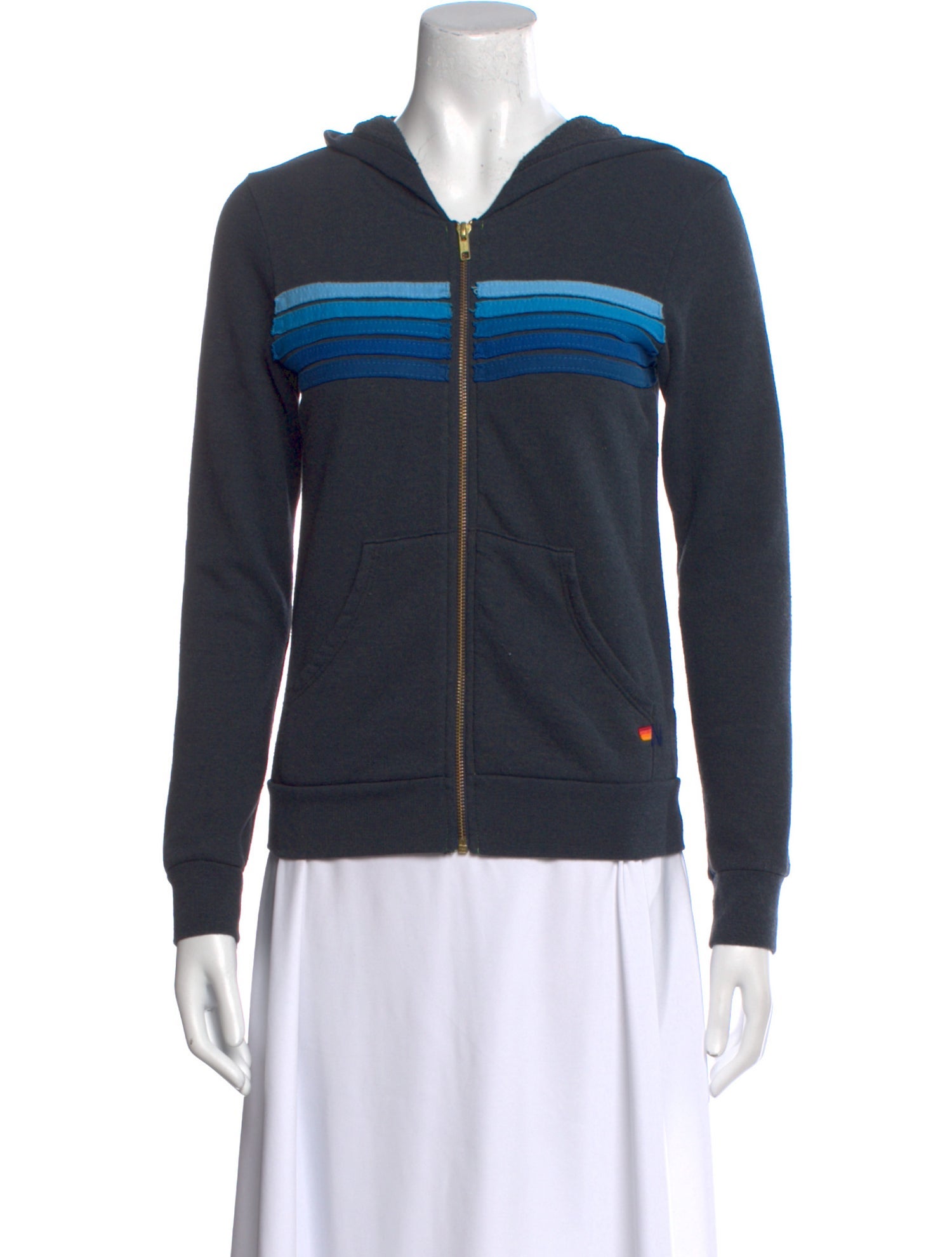 Aviator Nation V-Neck Long Sleeve Sweatshirt