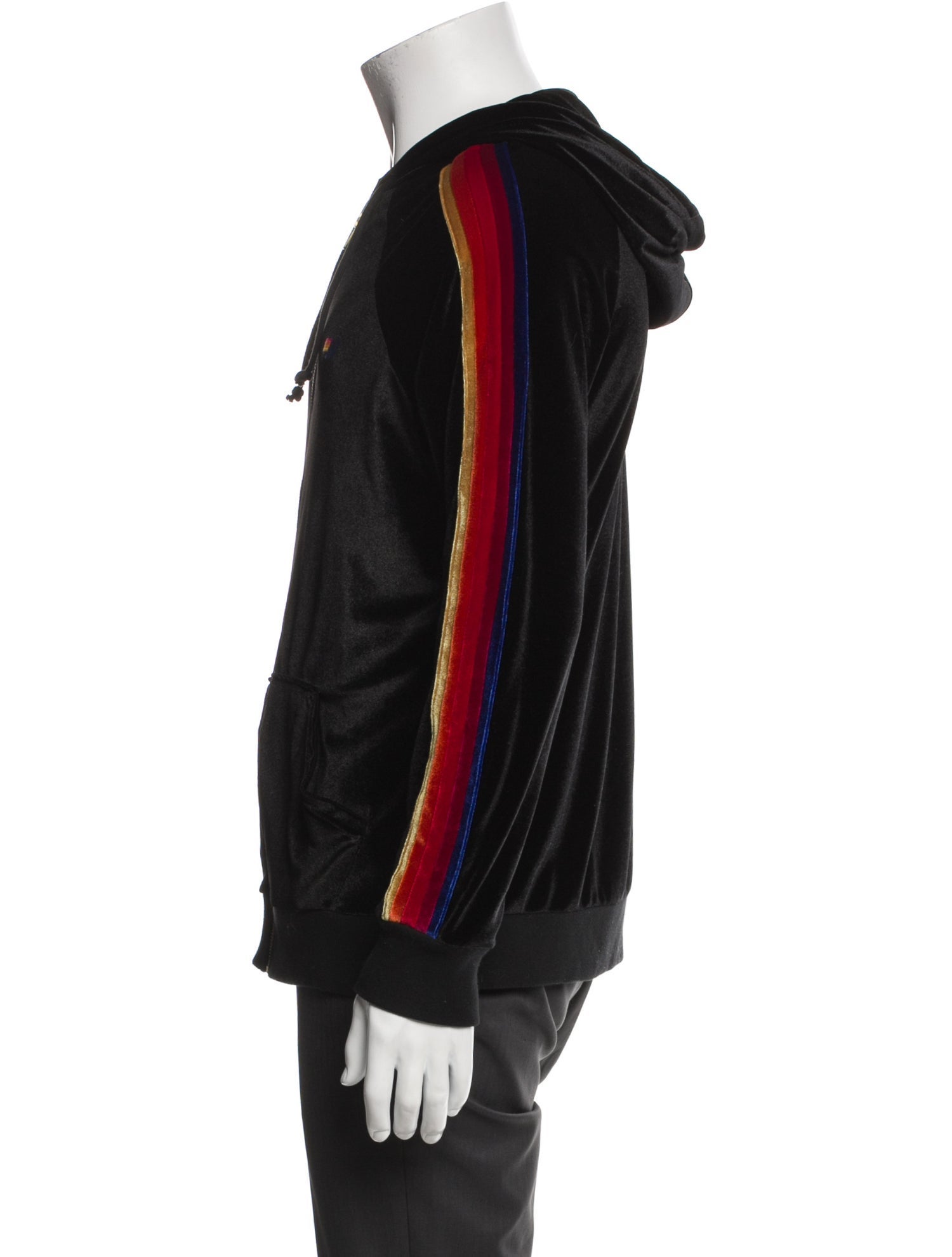 Aviator Nation Striped V-Neck Hoodie