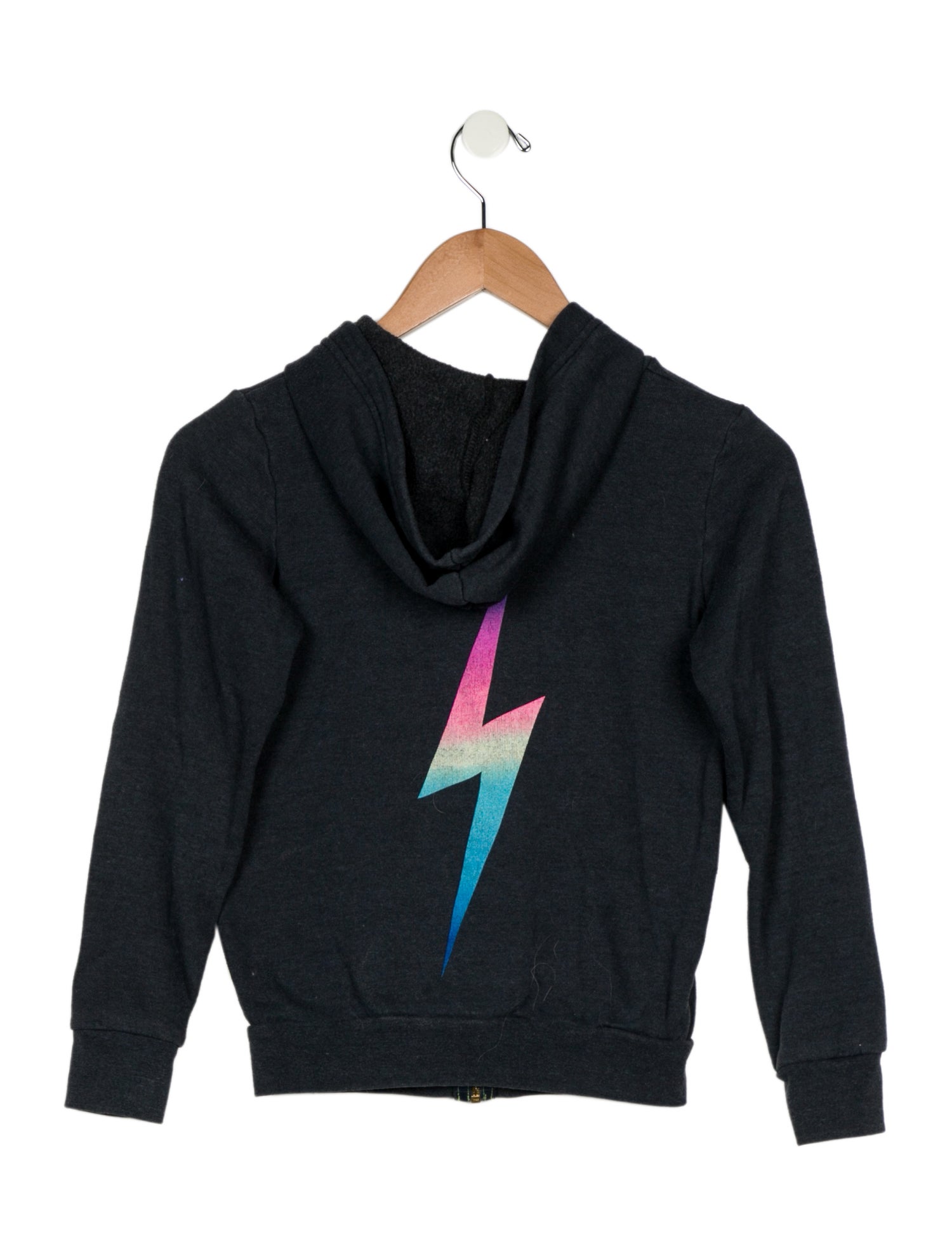 Aviator Nation Girls' Graphic Long Sleeve Zip Hooded Sweatshirt