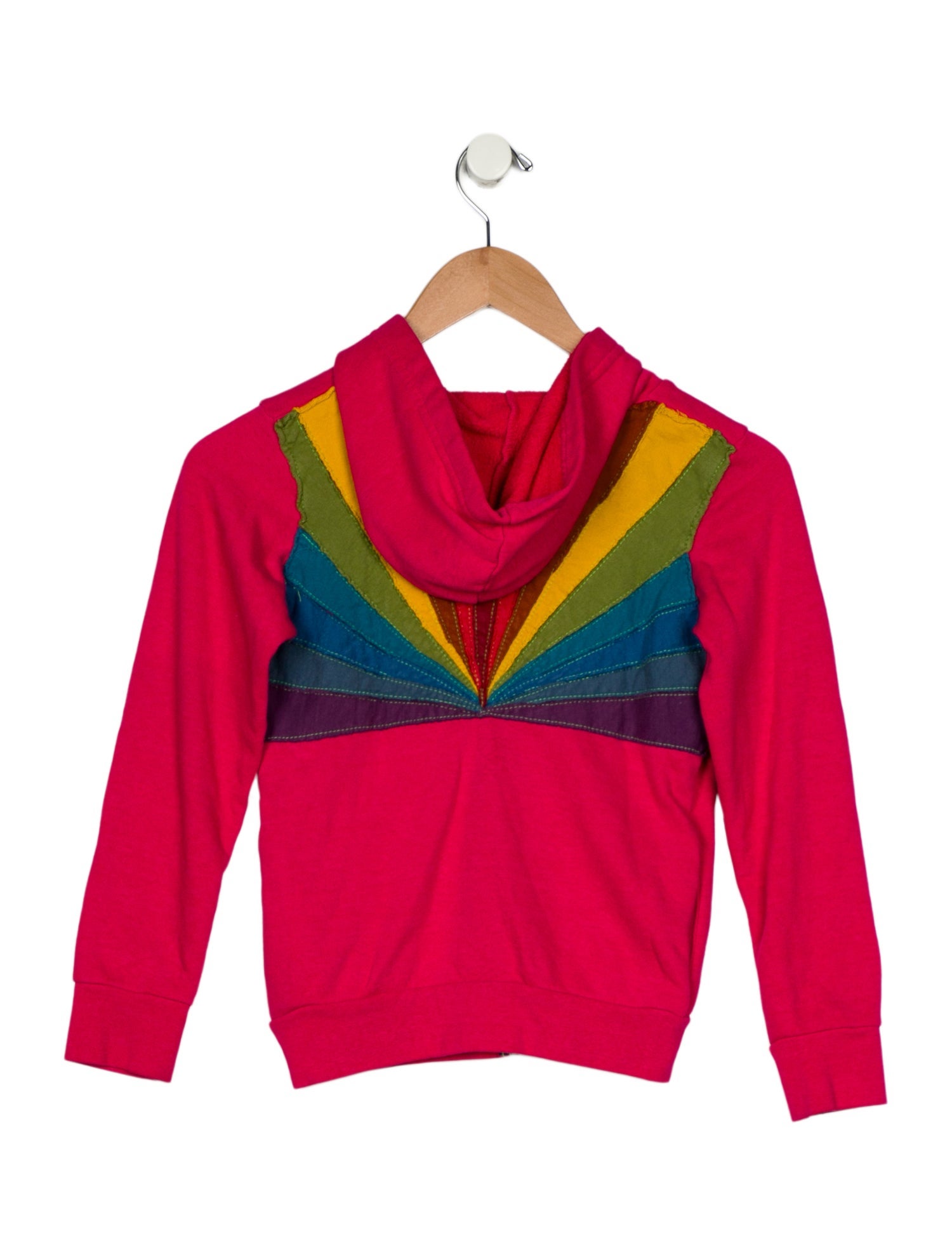 Aviator Nation Girls' Long Sleeve Zip Up Hooded Sweatshirt