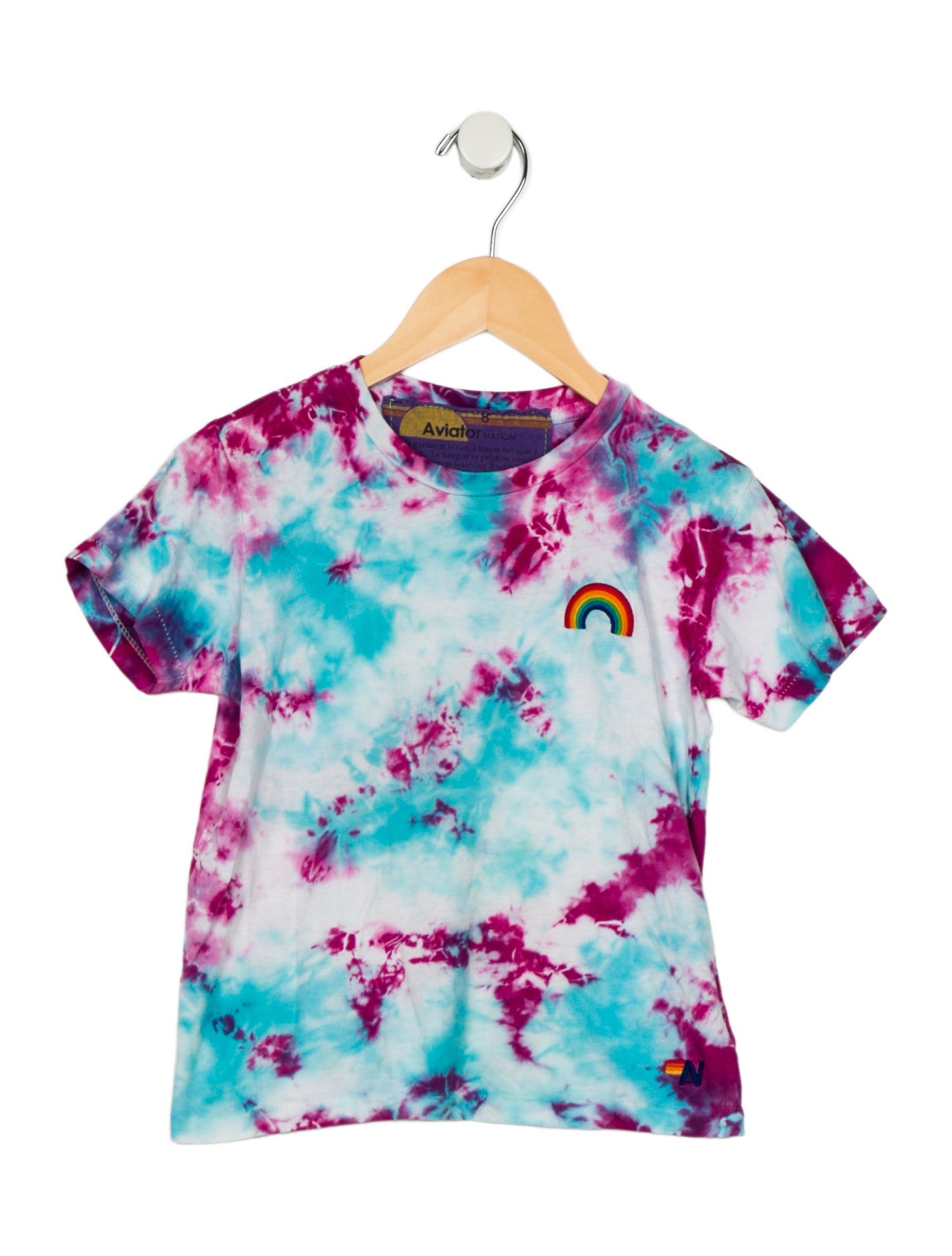 Aviator Nation Girls' Embroidered Short Sleeve T-Shirt