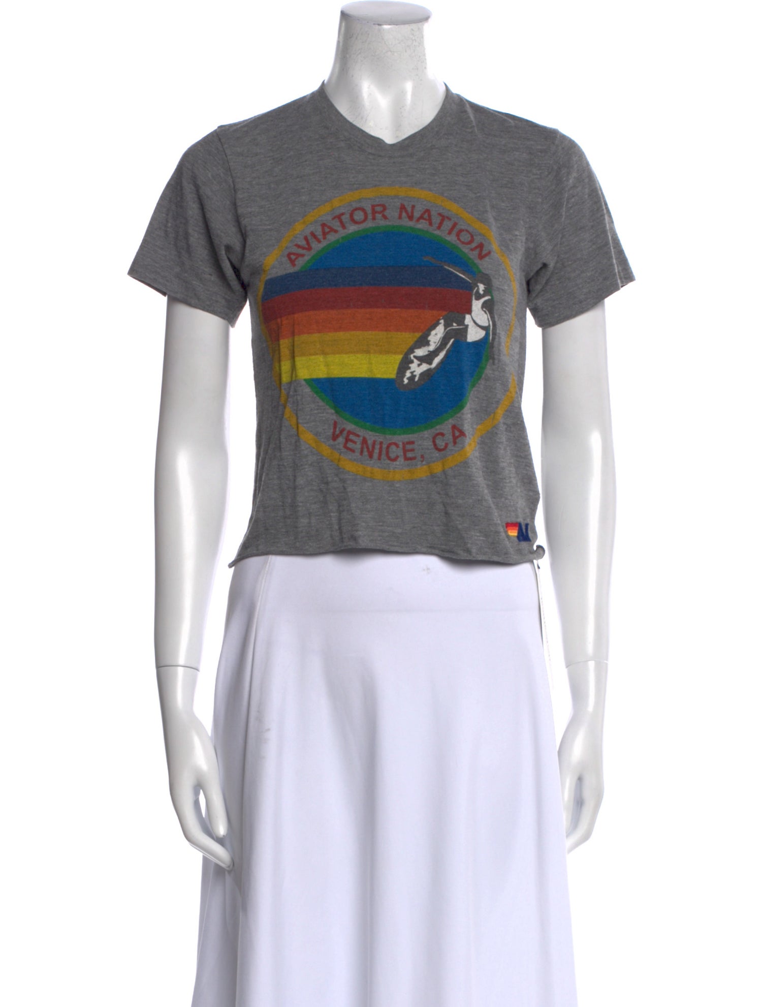 Aviator Nation Graphic Print Crew Neck T-Shirt