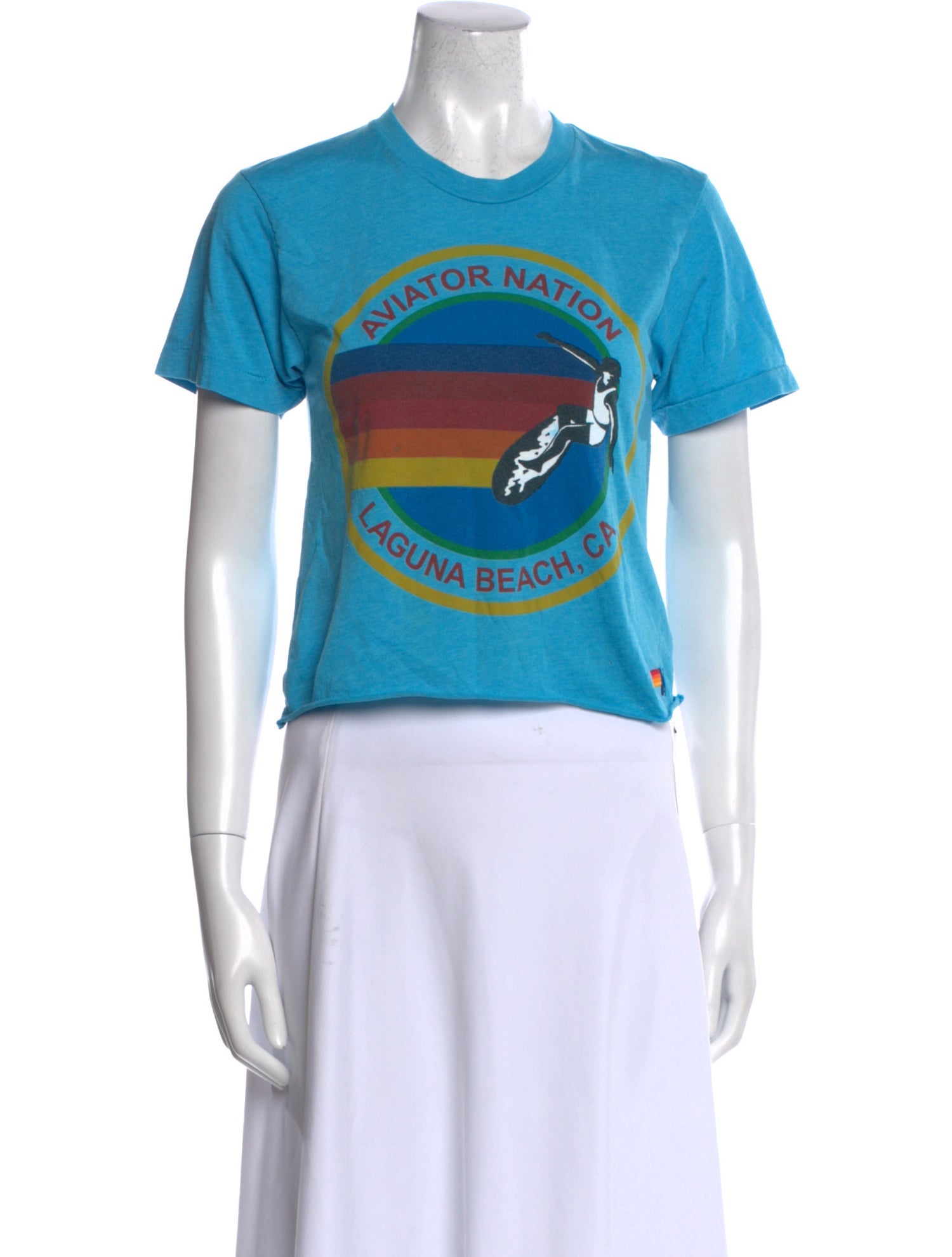 Aviator Nation Graphic Print Crew Neck T-Shirt