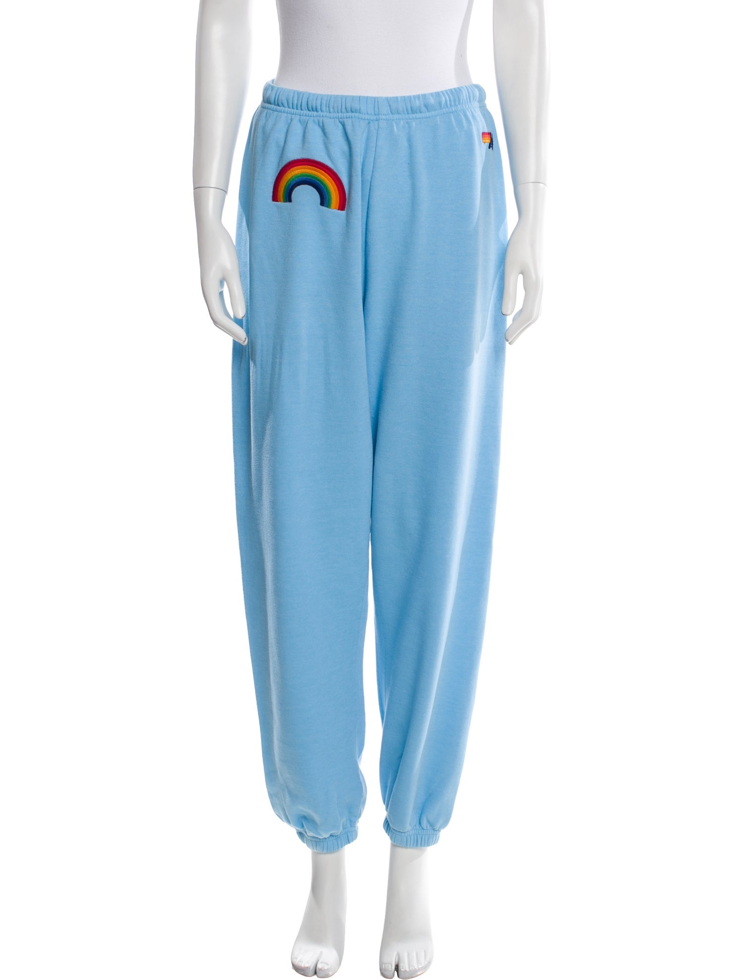 Aviator Nation Graphic Print Embroidered Accent Sweatpants