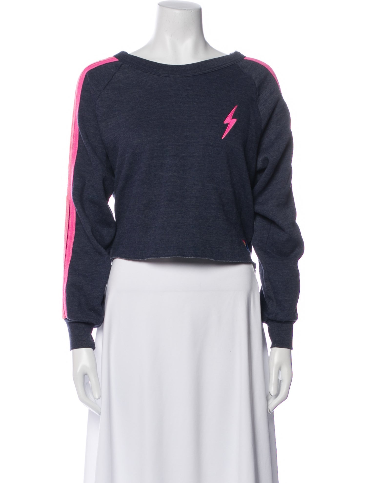 Aviator Nation Bateau Neckline Long Sleeve Sweatshirt